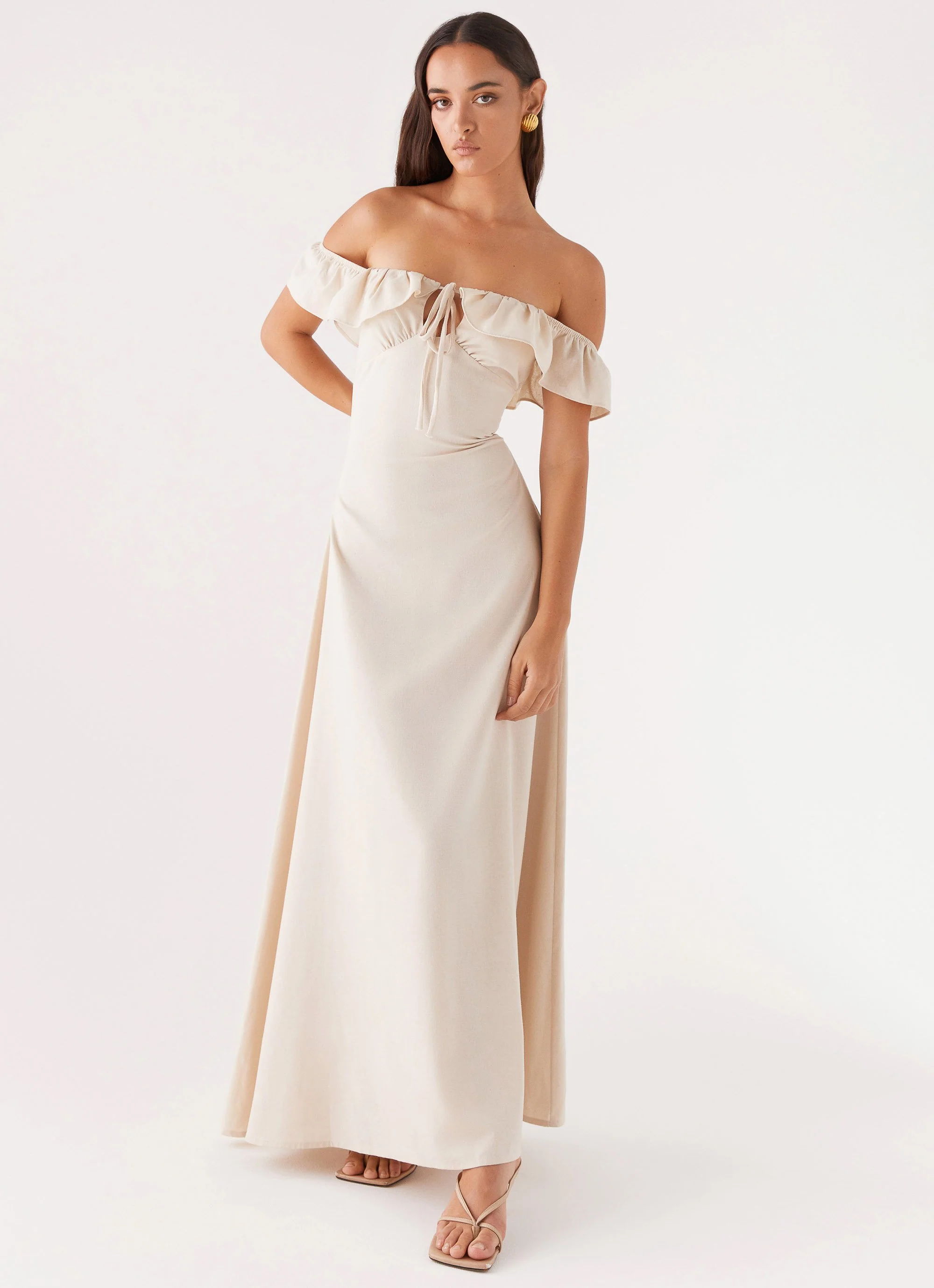 Amarosa Linen Maxi Dress - Natural - Image 6