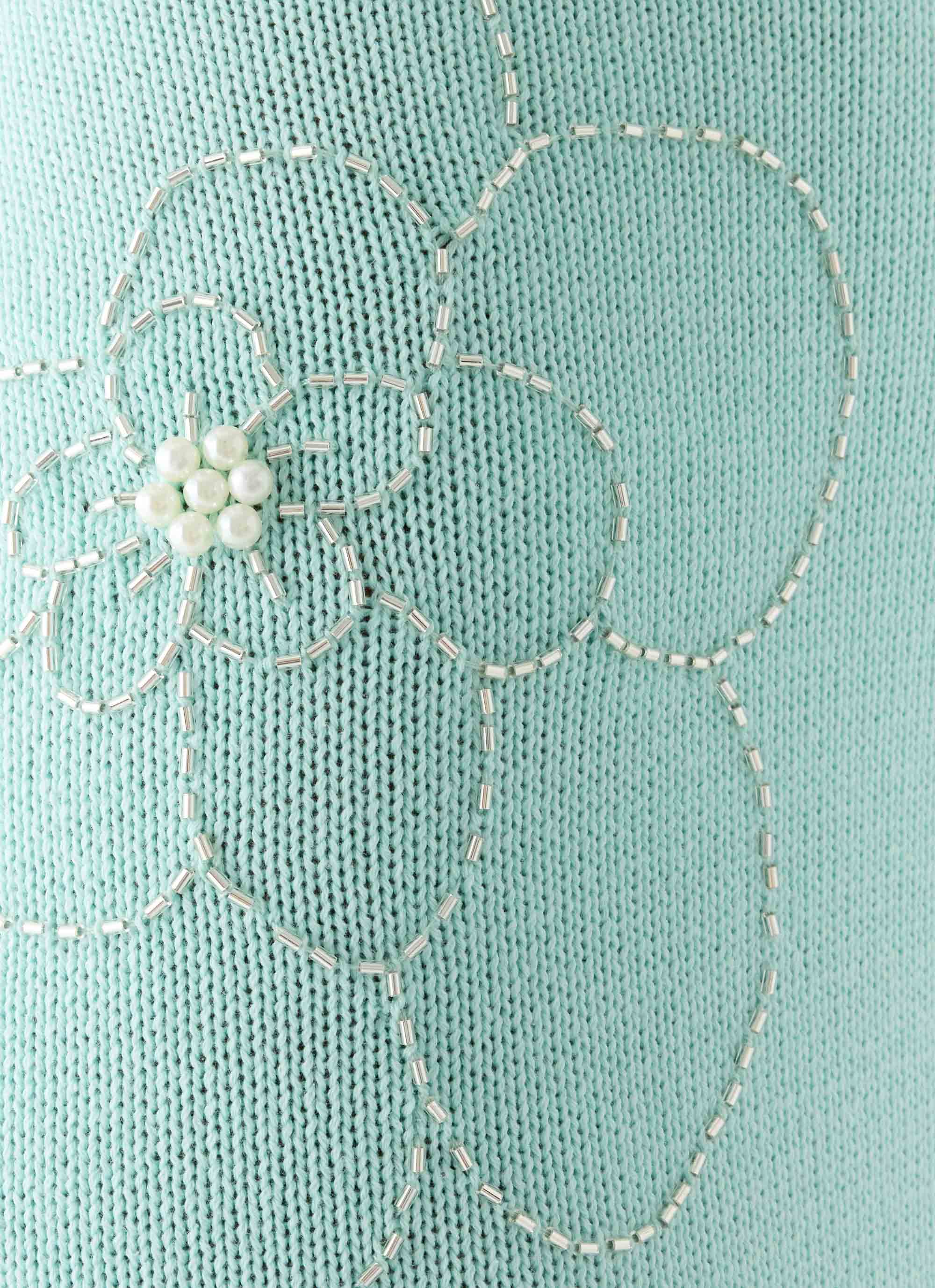 Amaya Knit Maxi Dress - Aqua - Image 8