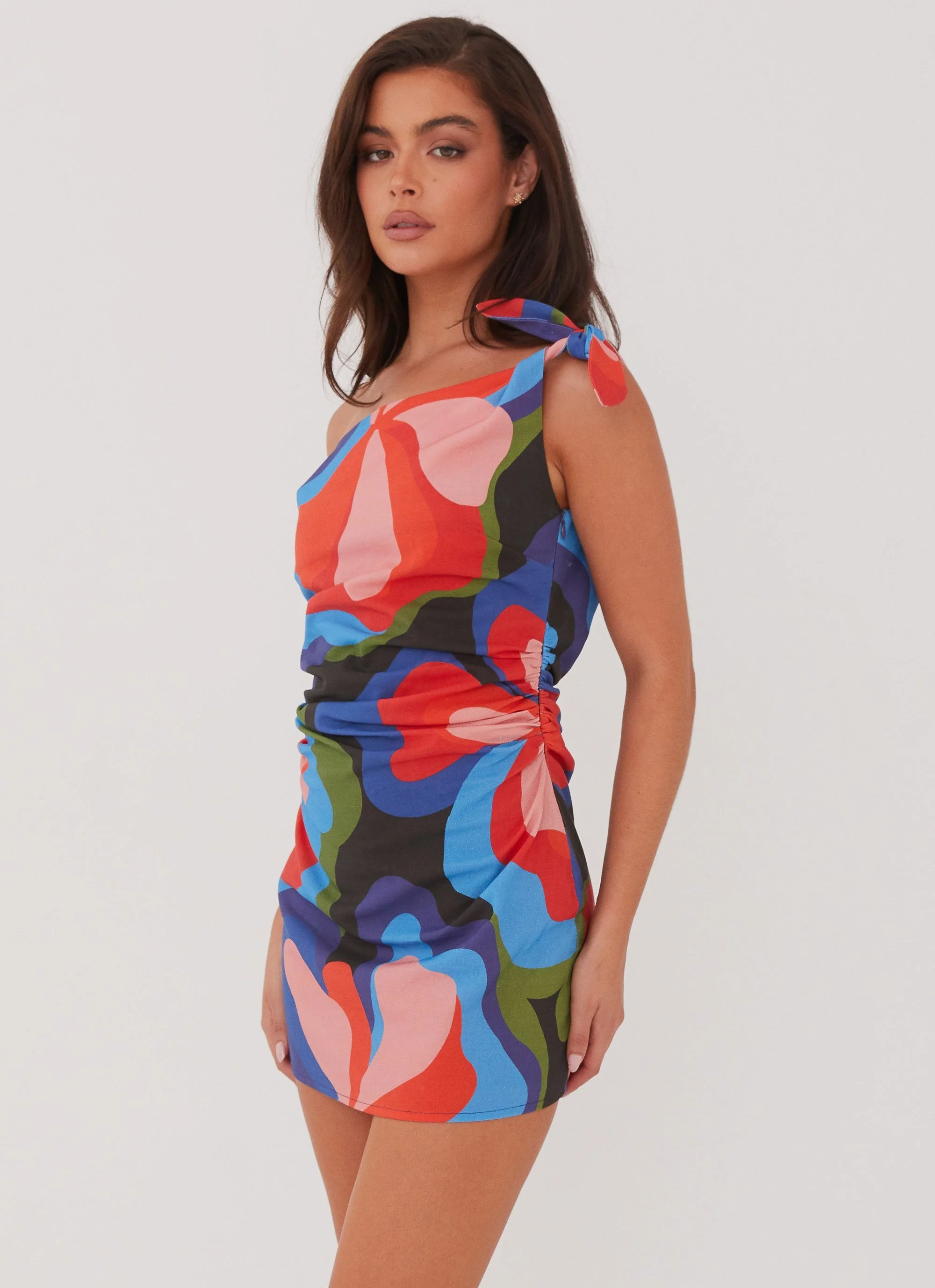 Amazonia Linen Mini Dress - Floral Fantasy - Image 3