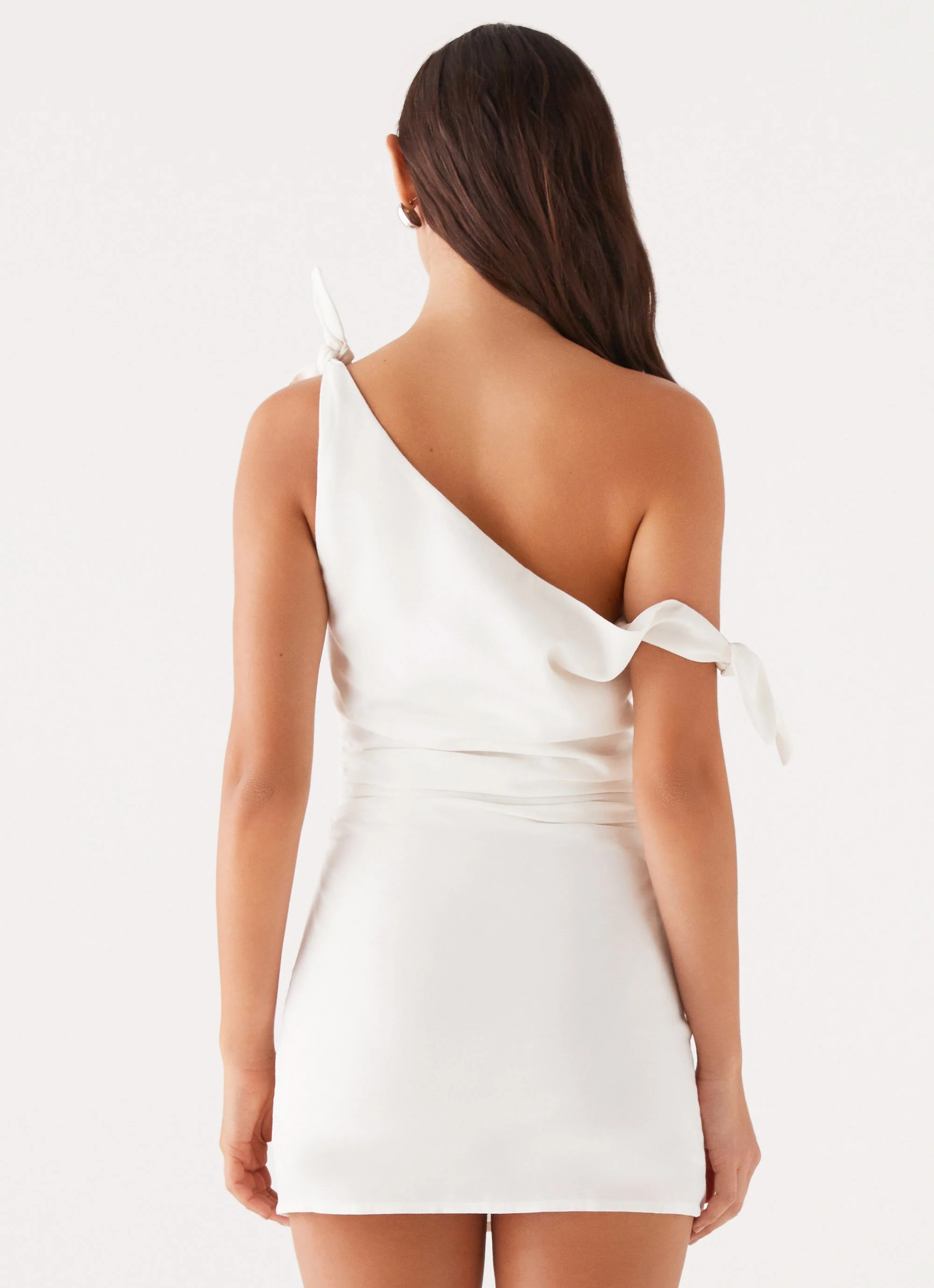 Amazonia Linen Mini Dress - White - Image 4