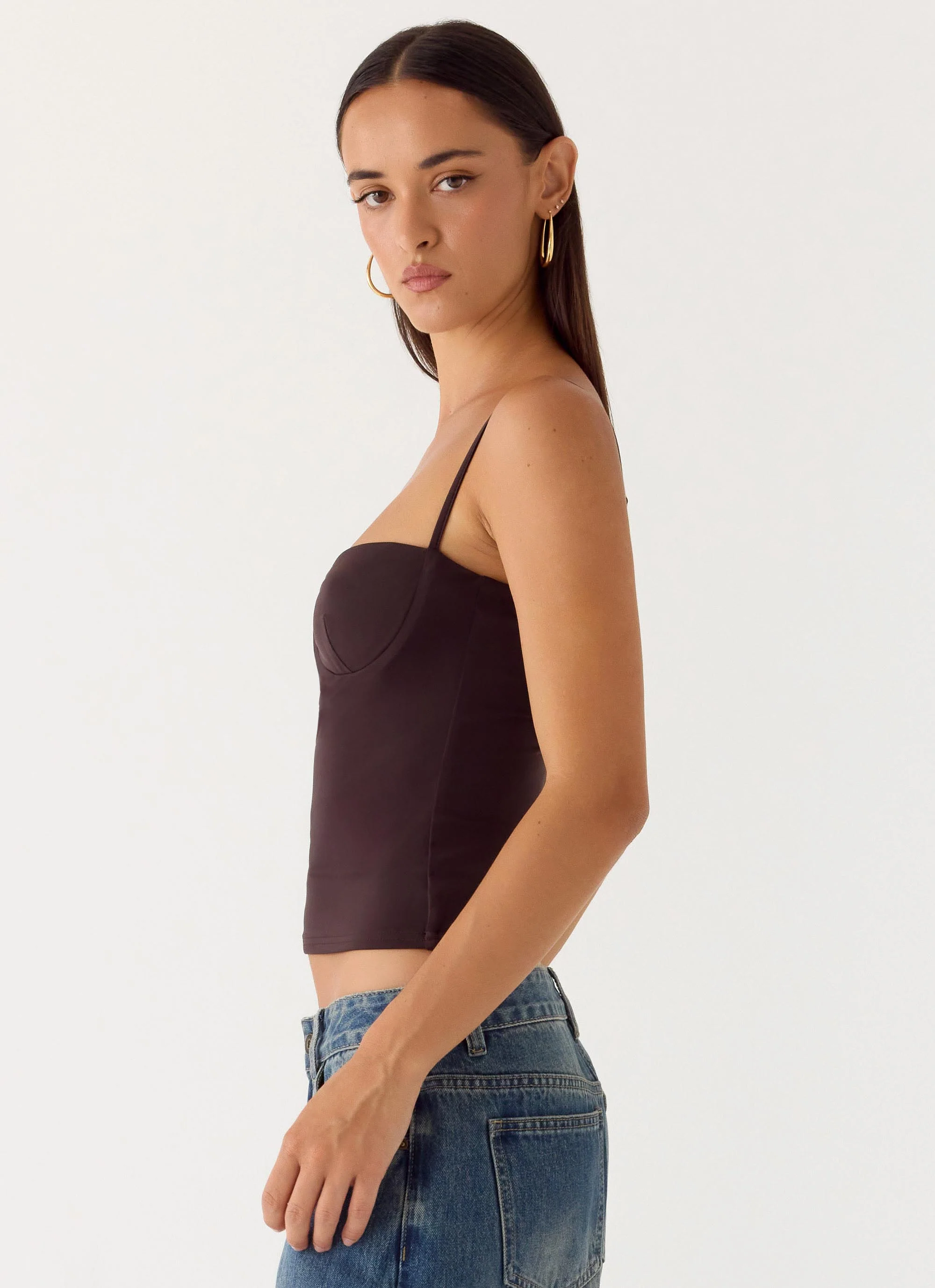 Ame Underwire Top - Chocolate - Image 3