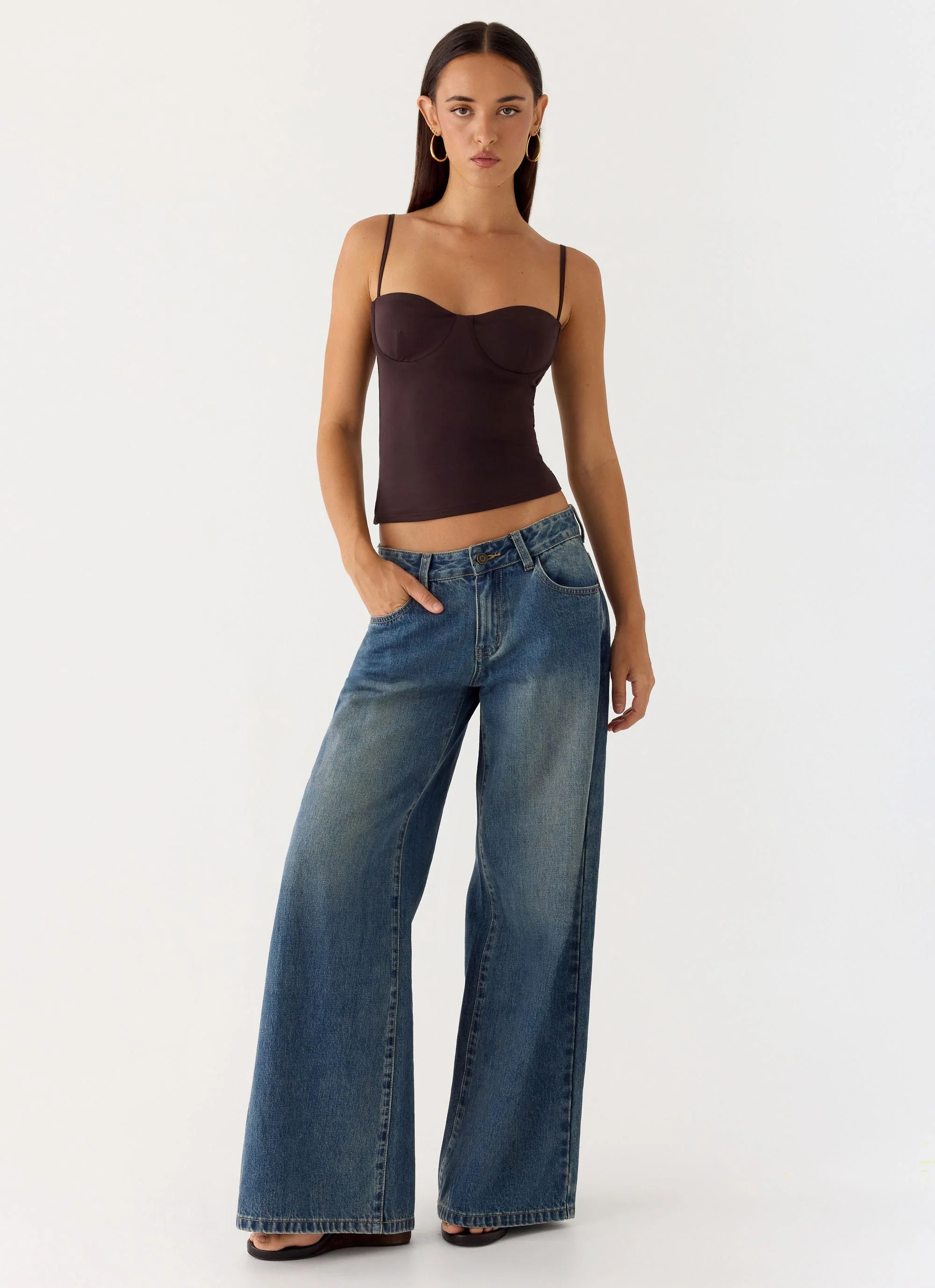 Ame Underwire Top - Chocolate - Image 6