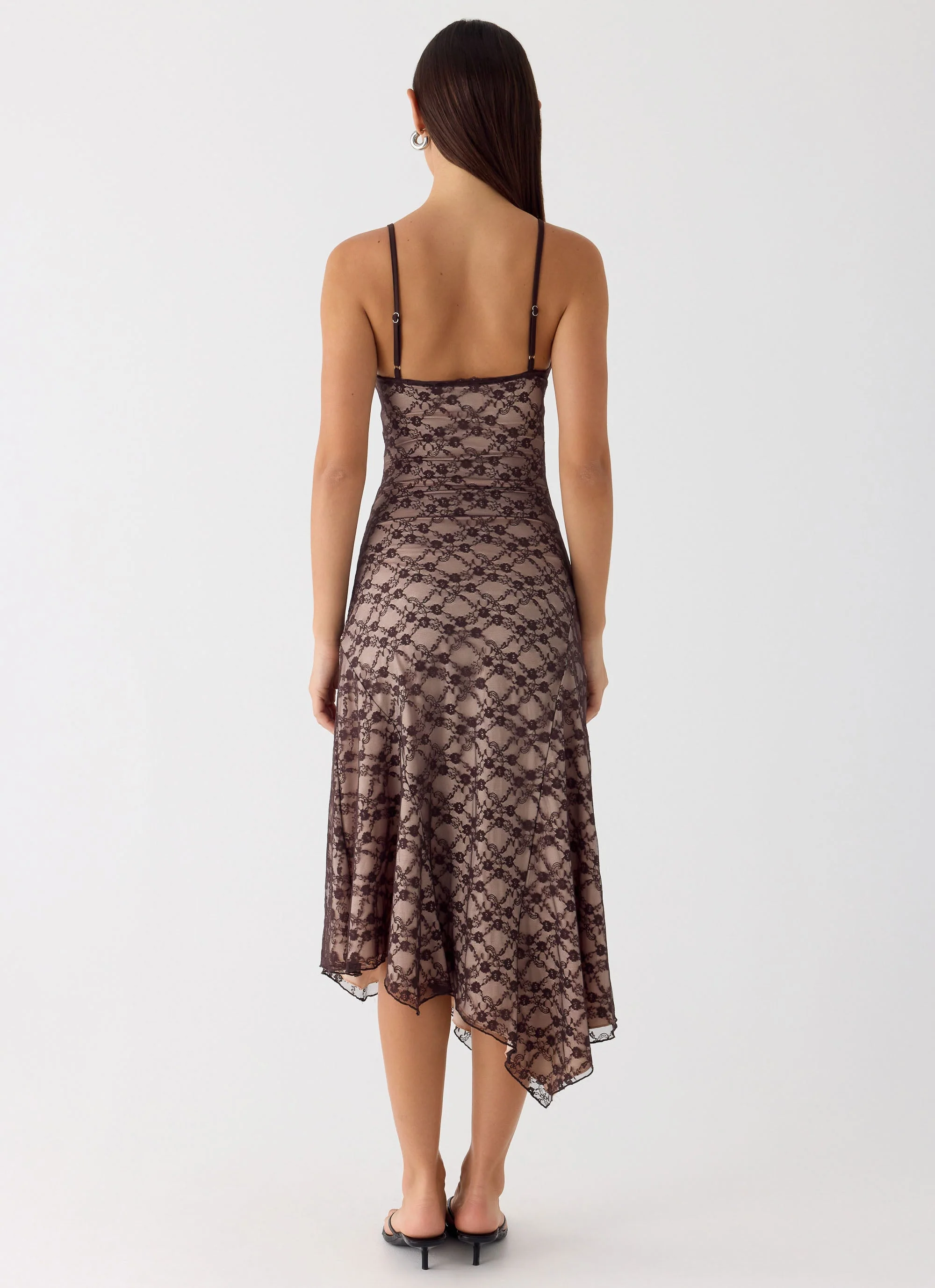 Amelia Midi Dress - Chocolate - Image 3