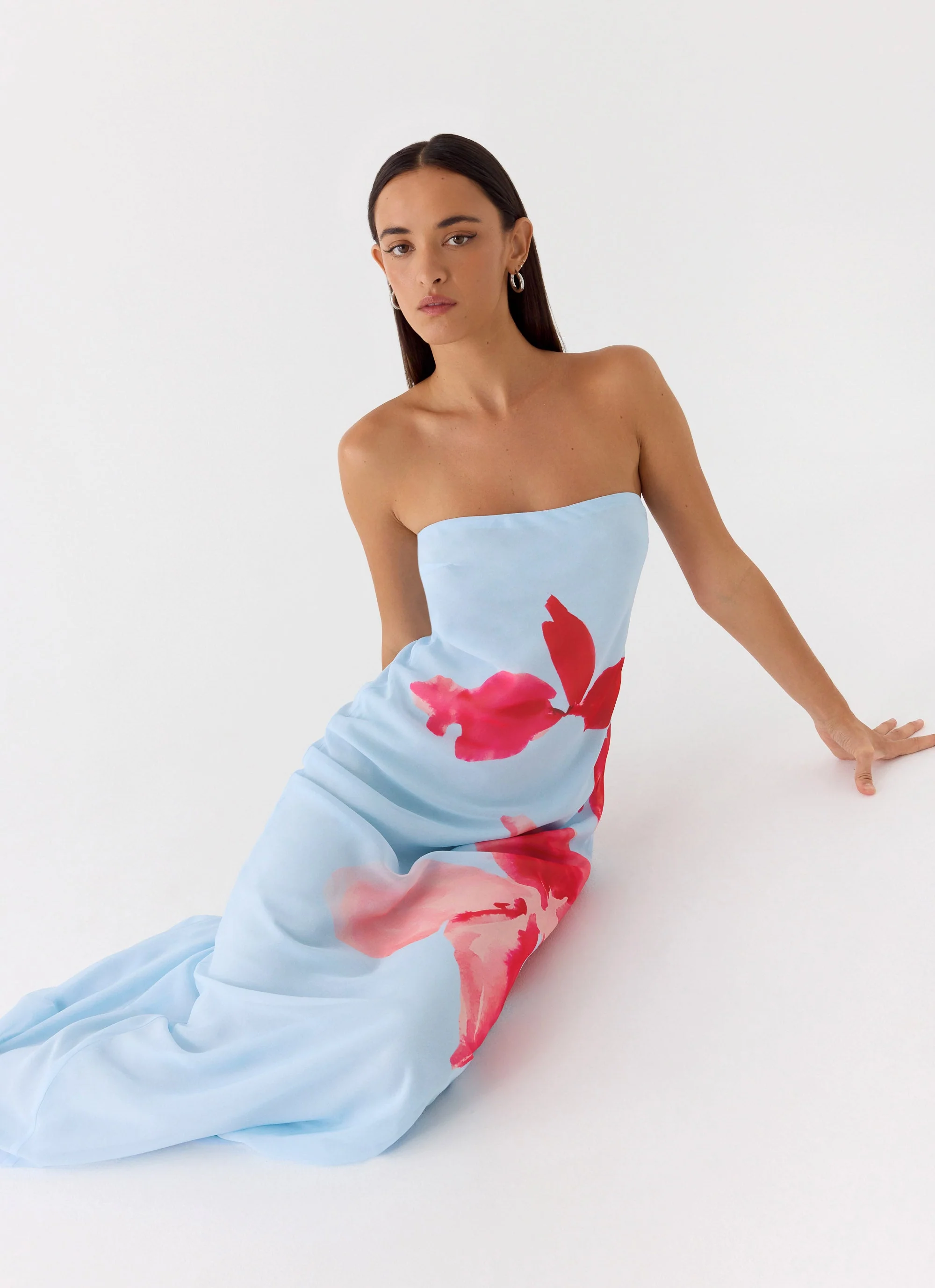 Amelle Maxi Dress - Blue Petal - Image 9