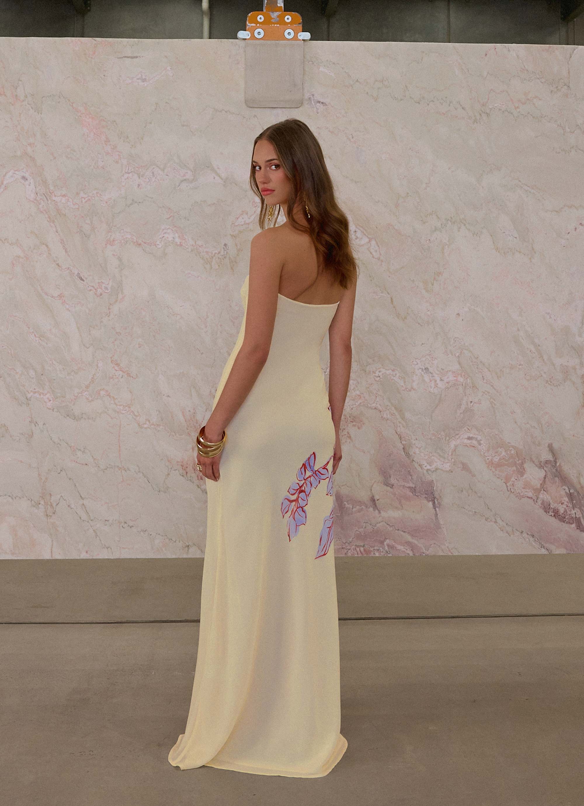 Amelle Maxi Dress - Purple Floral - Image 3