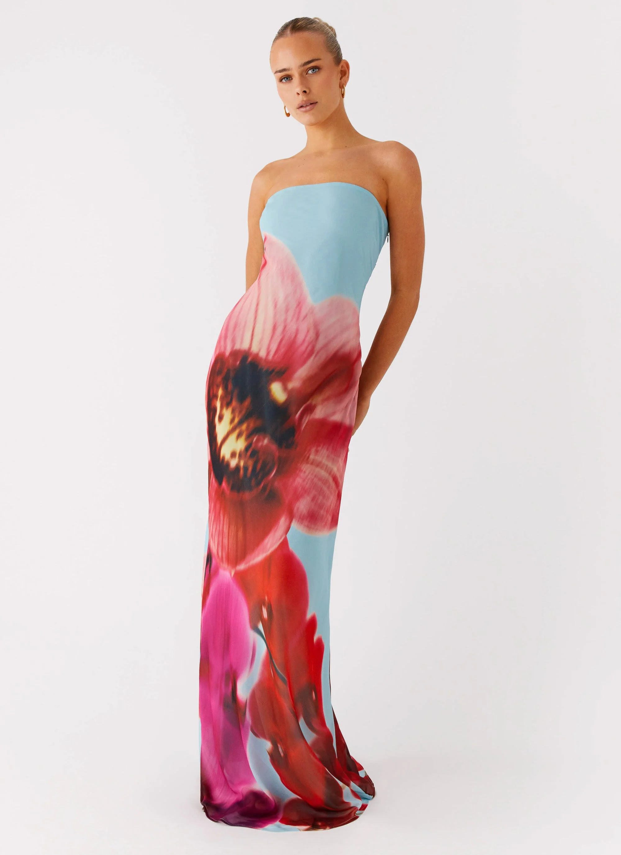 Amelle Maxi Dress - Turquoise Bloom - Image 5