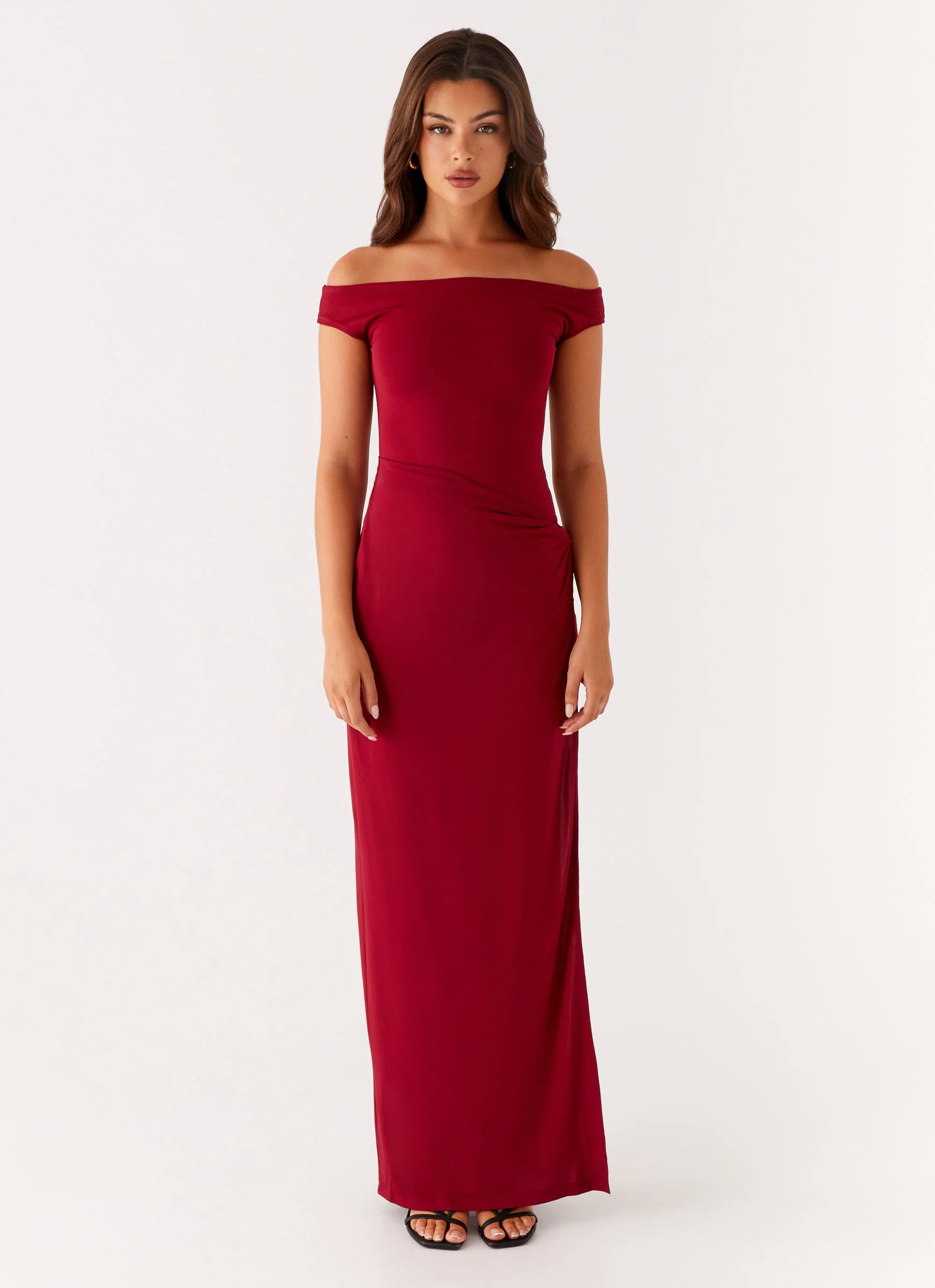 Amerie Maxi Dress - Maroon - Image 2