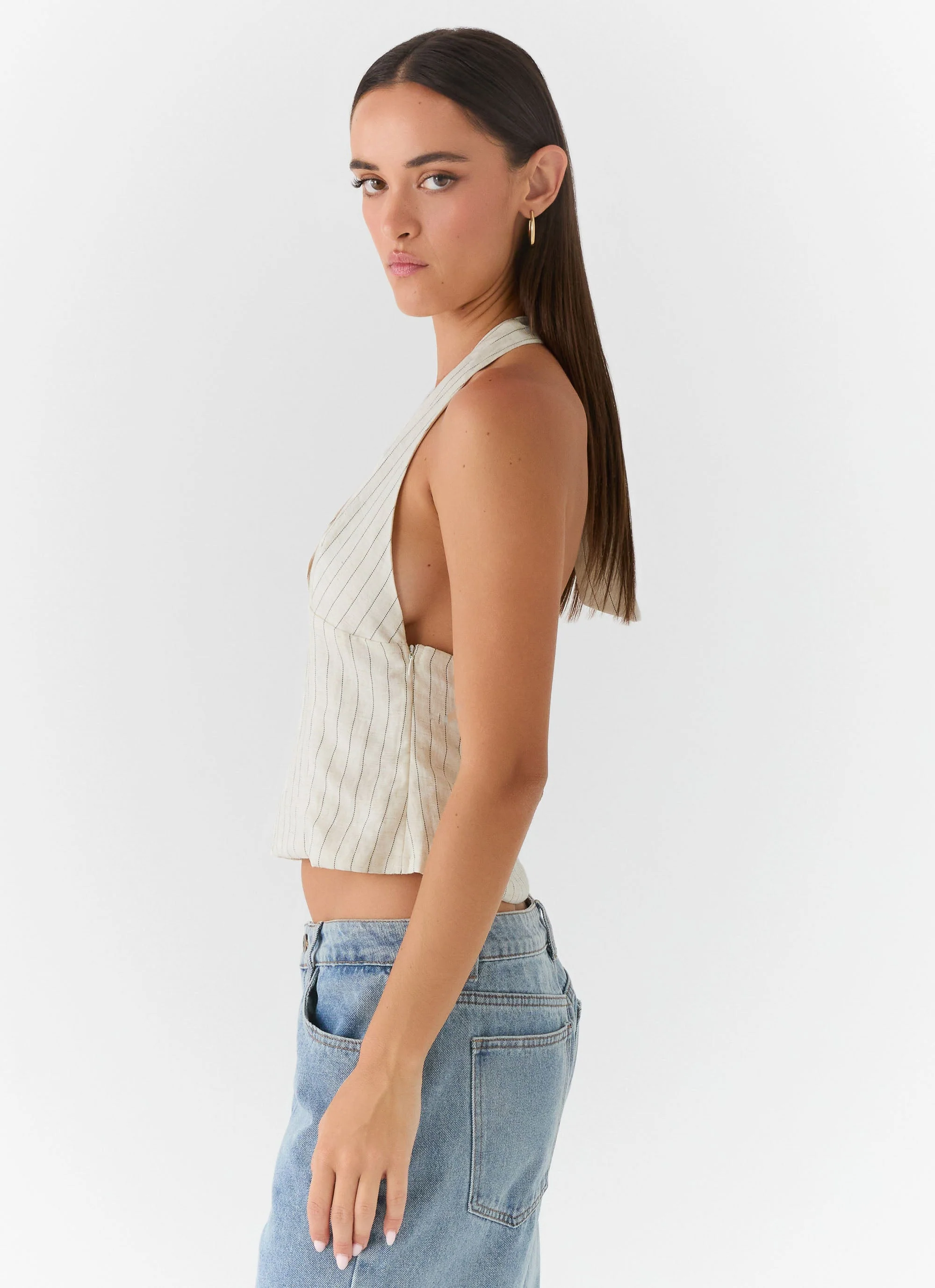 Amiera Halter Top - Desert Stripe - Image 2