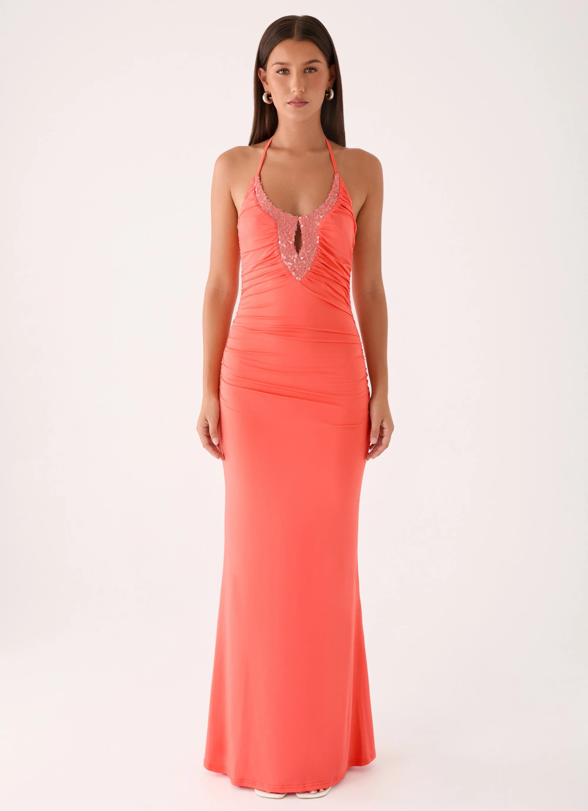 Aminata Maxi Dress - Burnt Coral - Image 6