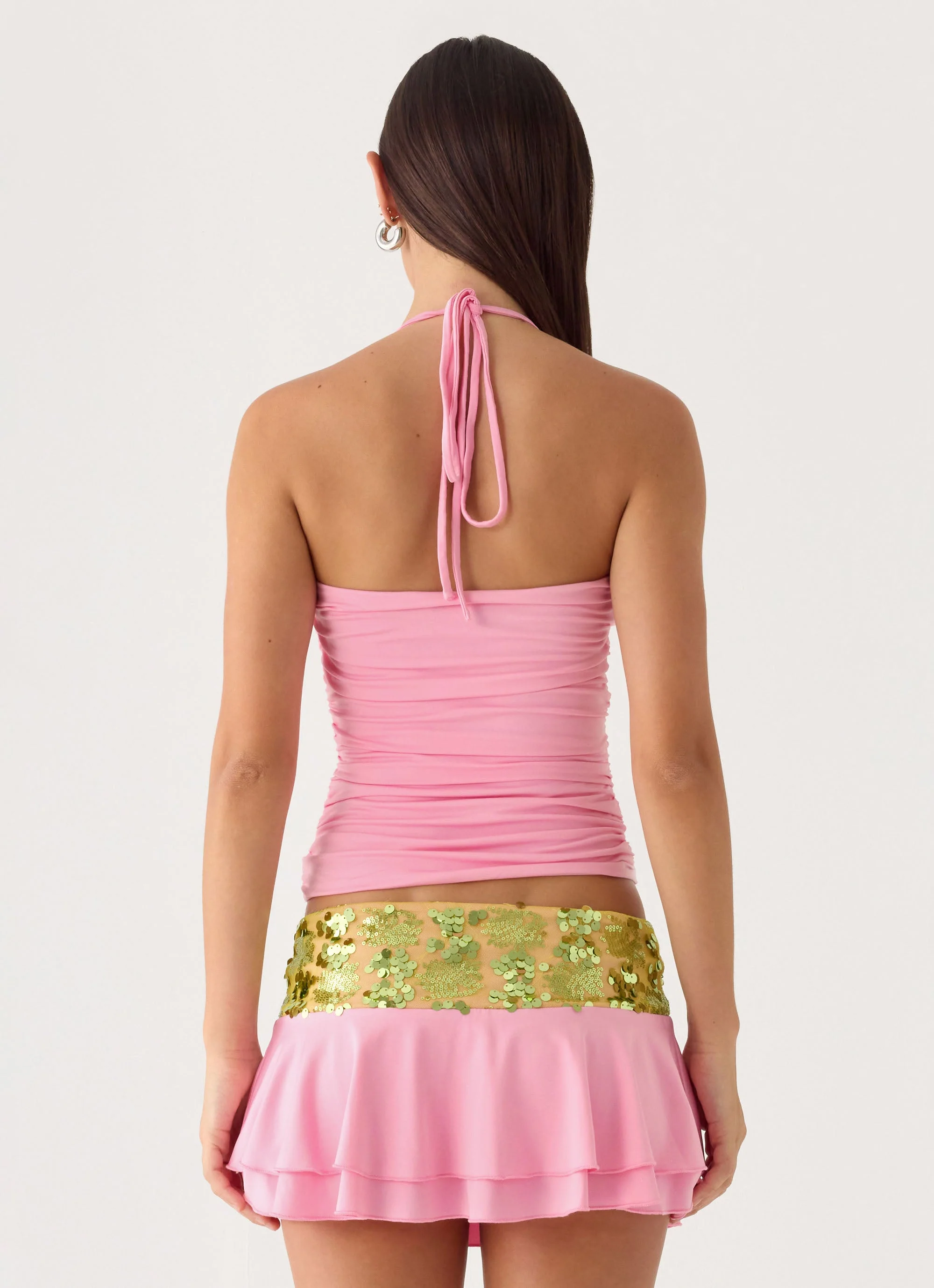 Aminata Mini Skirt - Baby Pink - Image 4