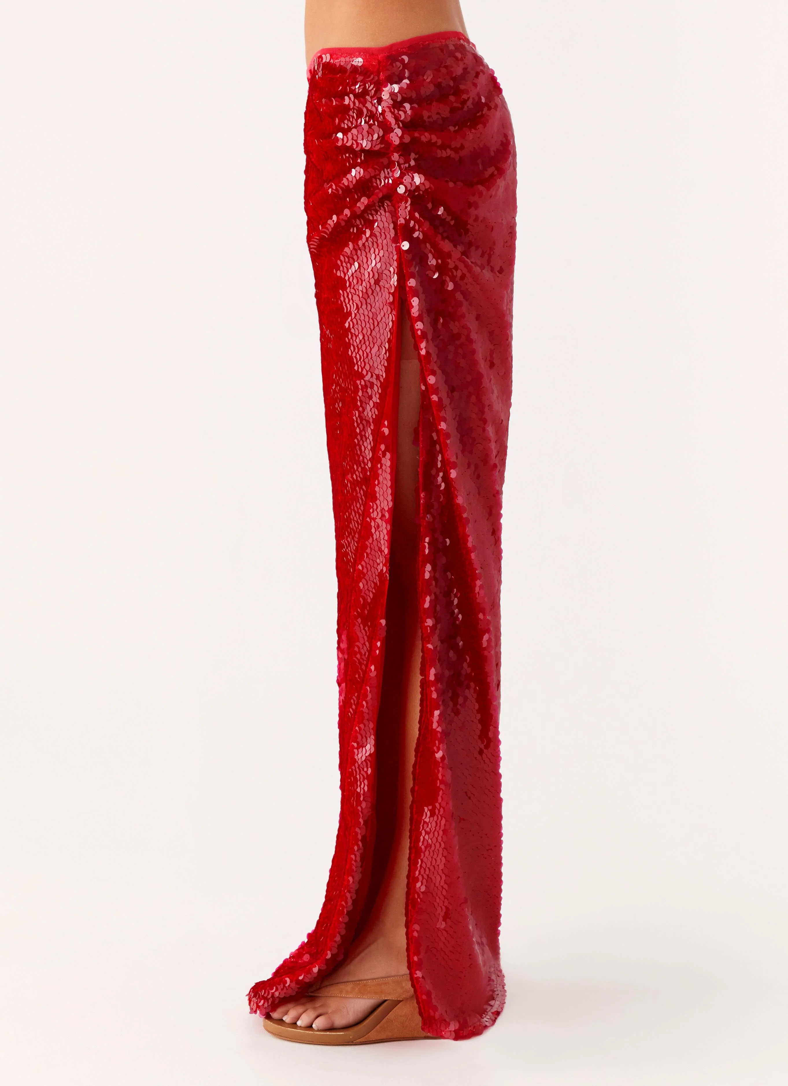 Amosa Maxi Skirt - Fuchsia - Image 4