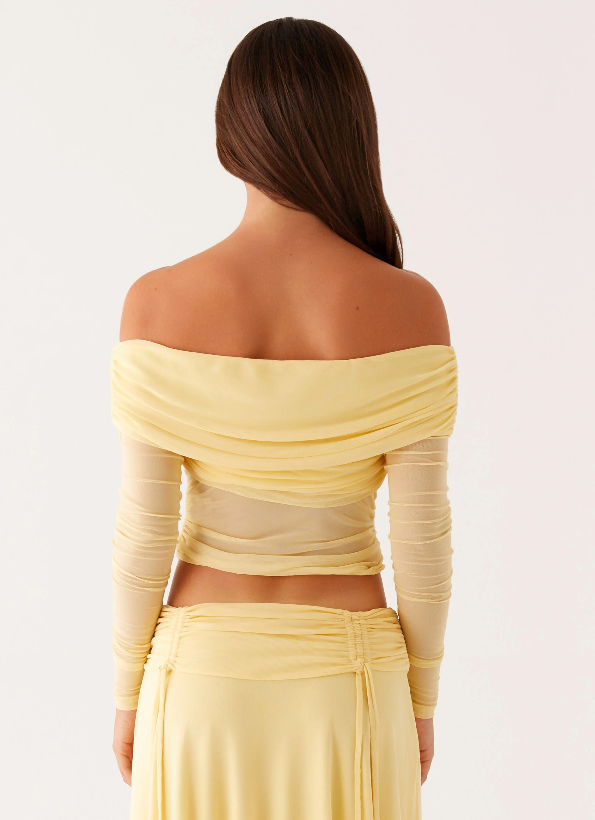 Amryn Long Sleeve Top - Yellow - Image 4