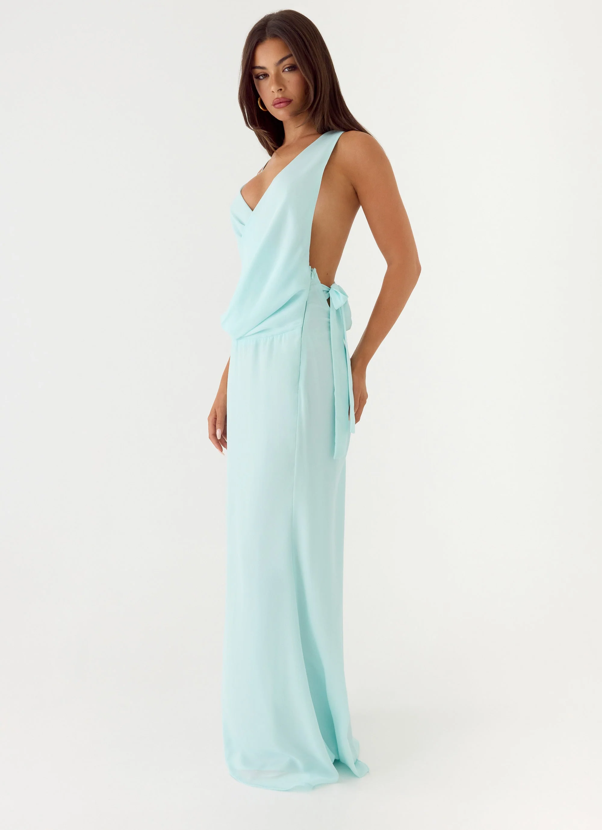 Analia Maxi Dress - Aqua - Image 11