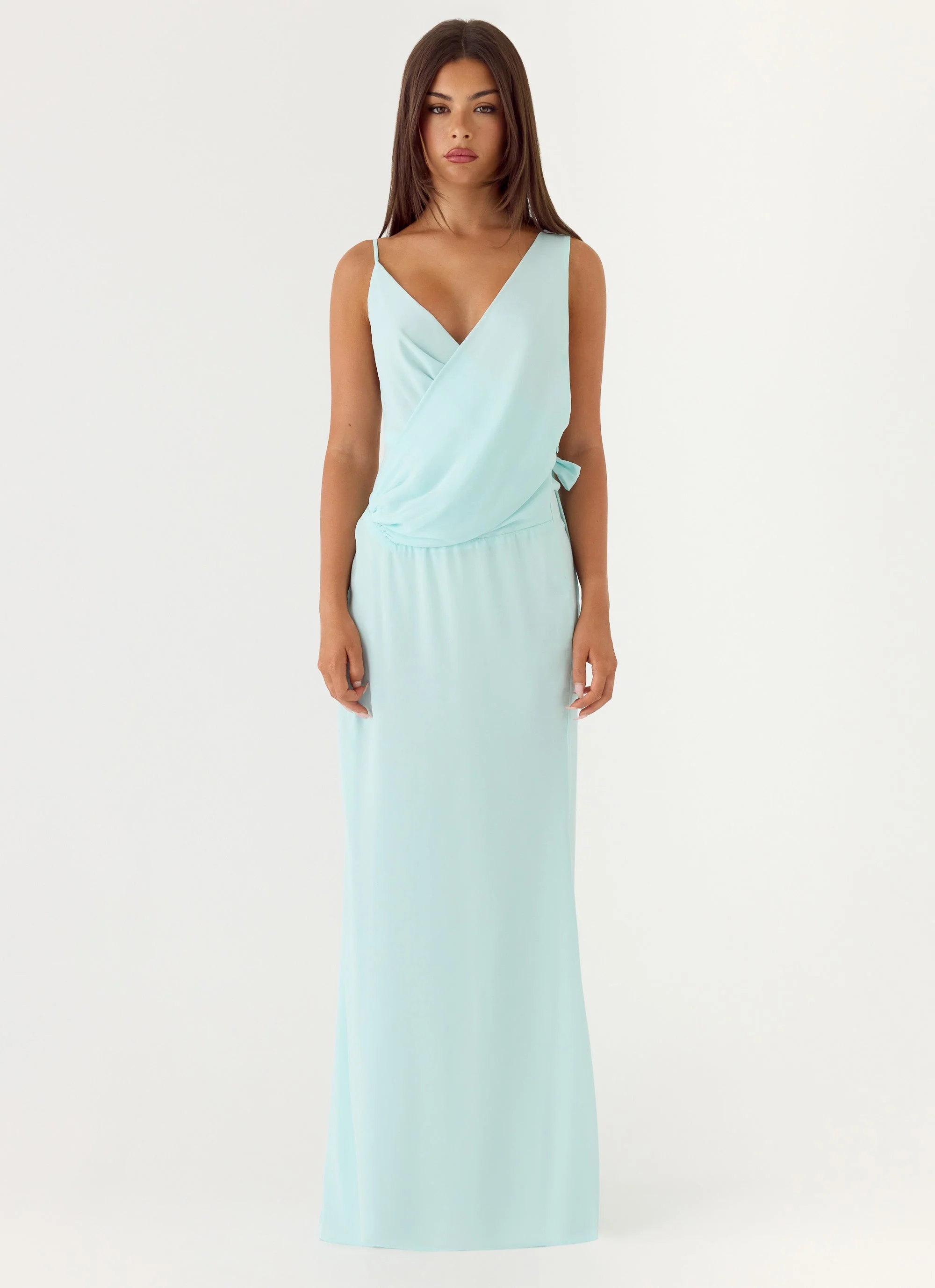 Analia Maxi Dress - Aqua - Image 7