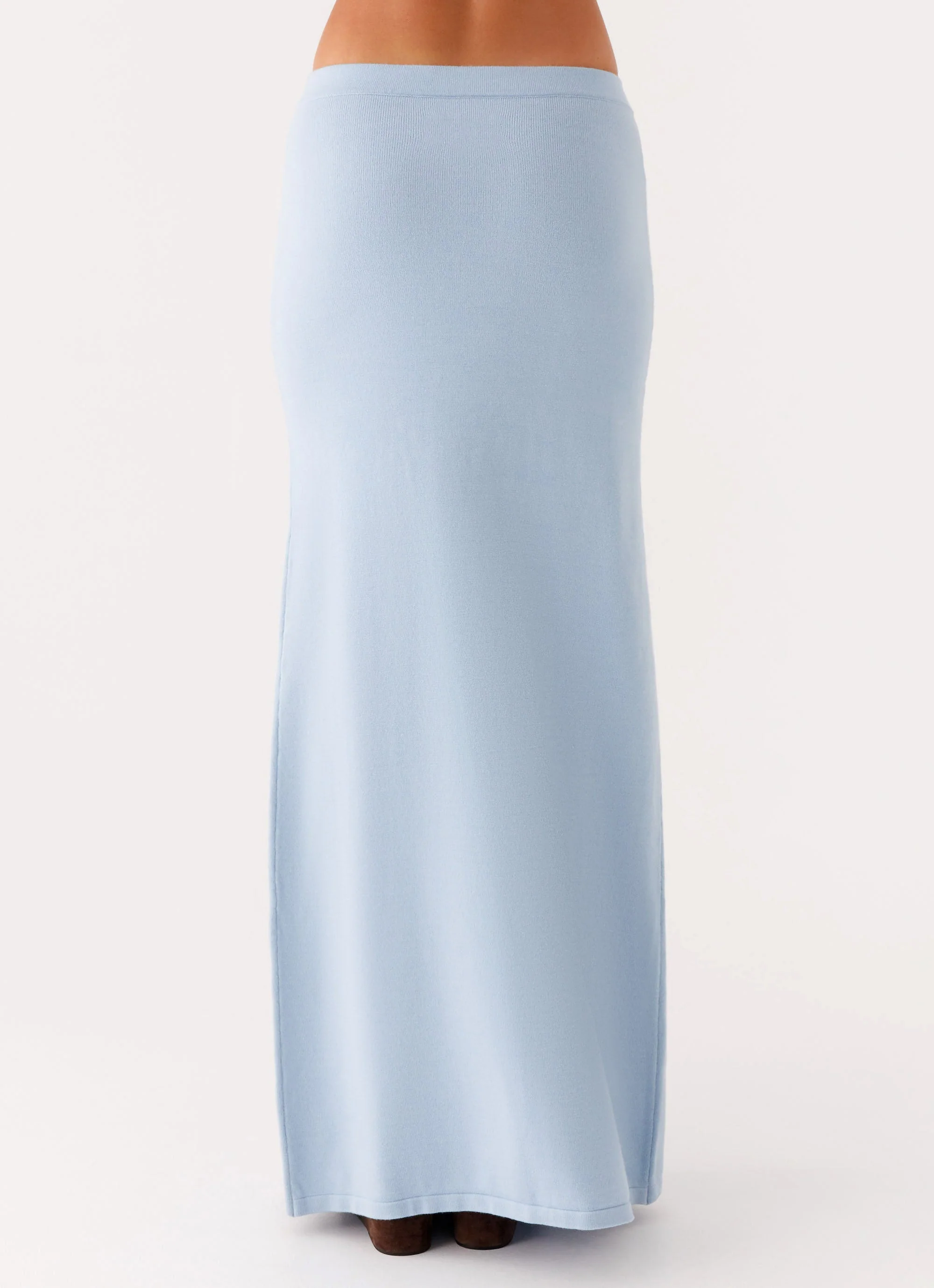 Anastasia Knit Maxi Skirt - Blue - Image 3