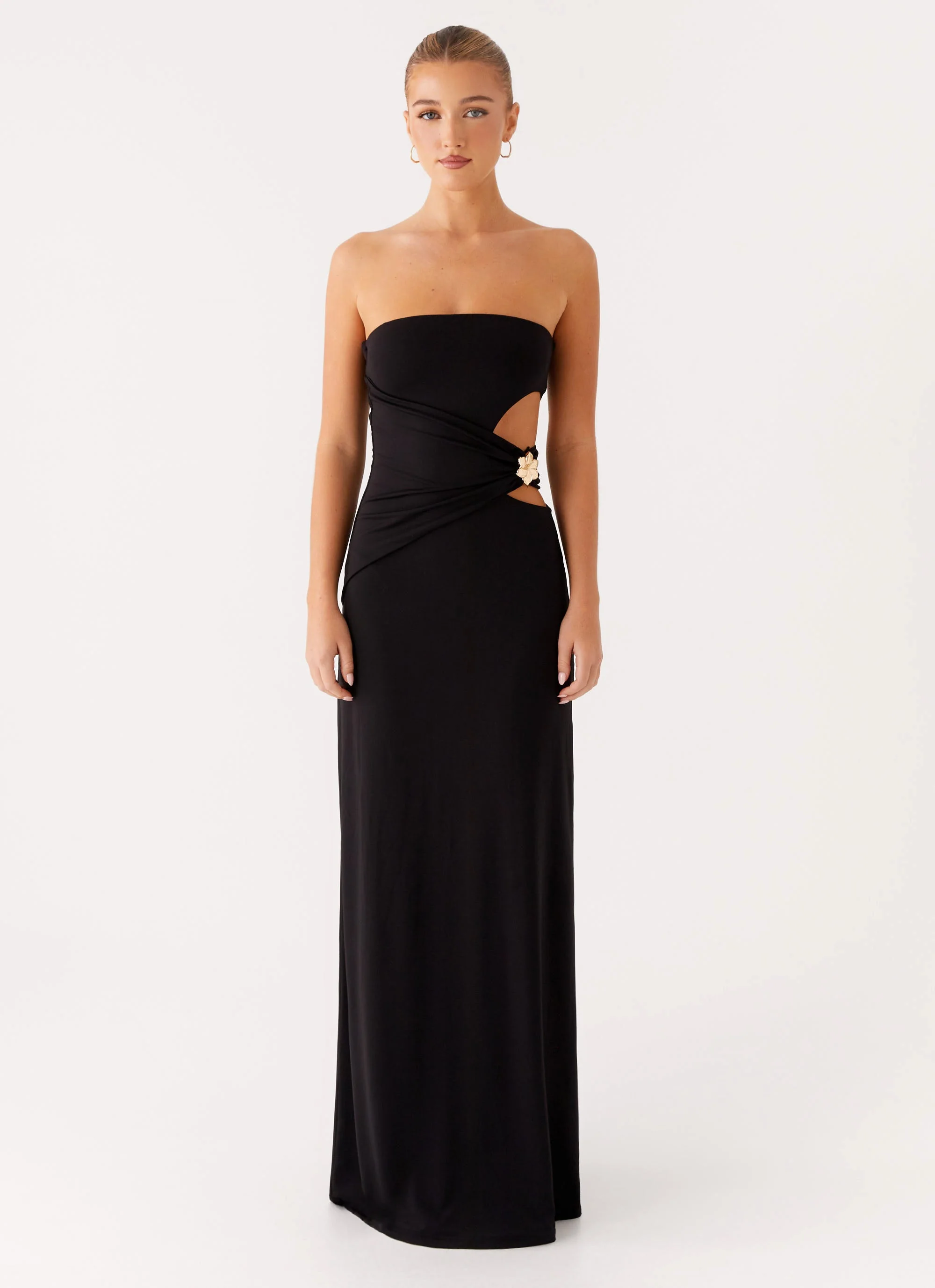 Anetta Maxi Dress - Black - Image 2