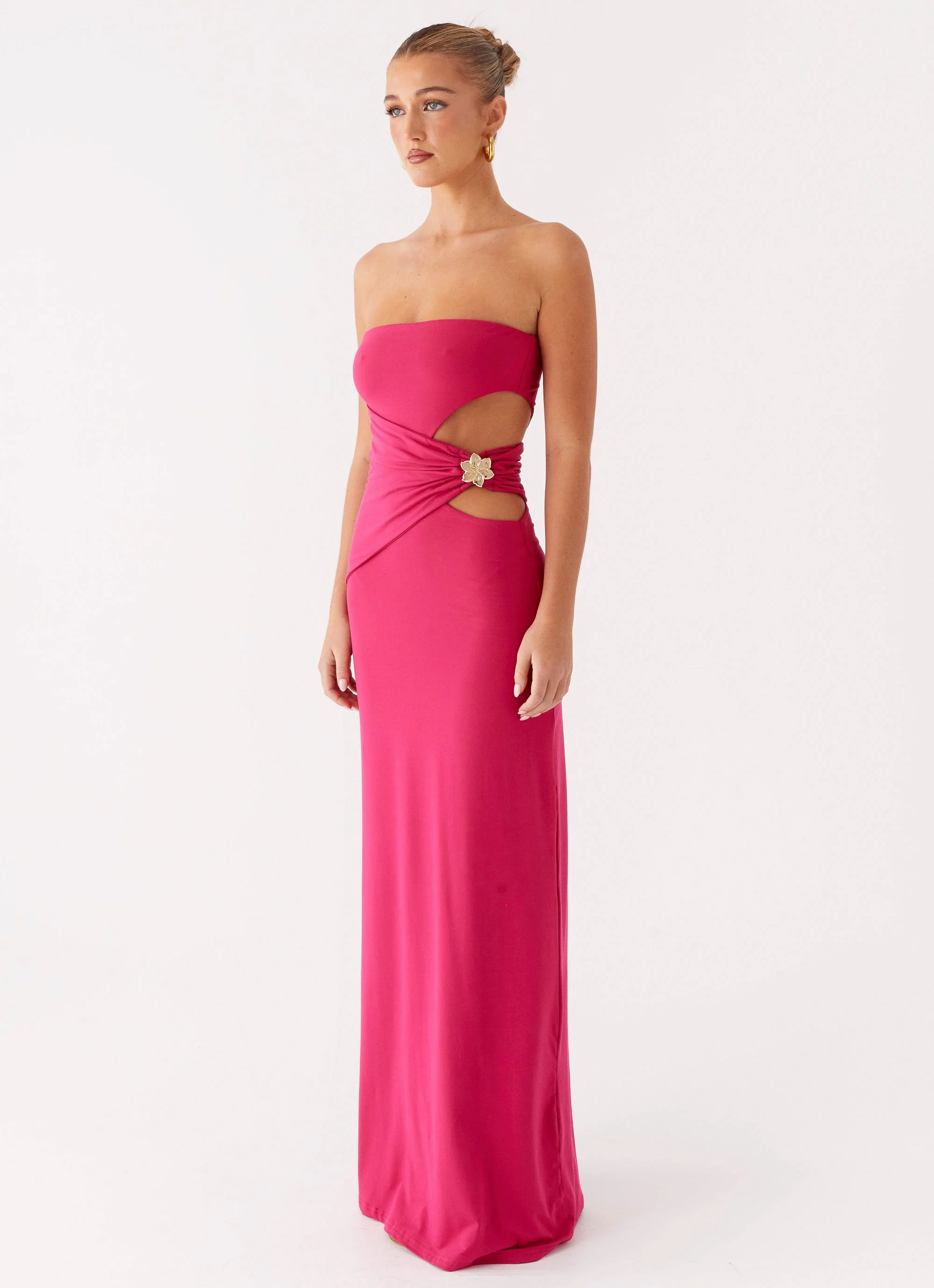 Anetta Maxi Dress - Fuchsia - Image 2