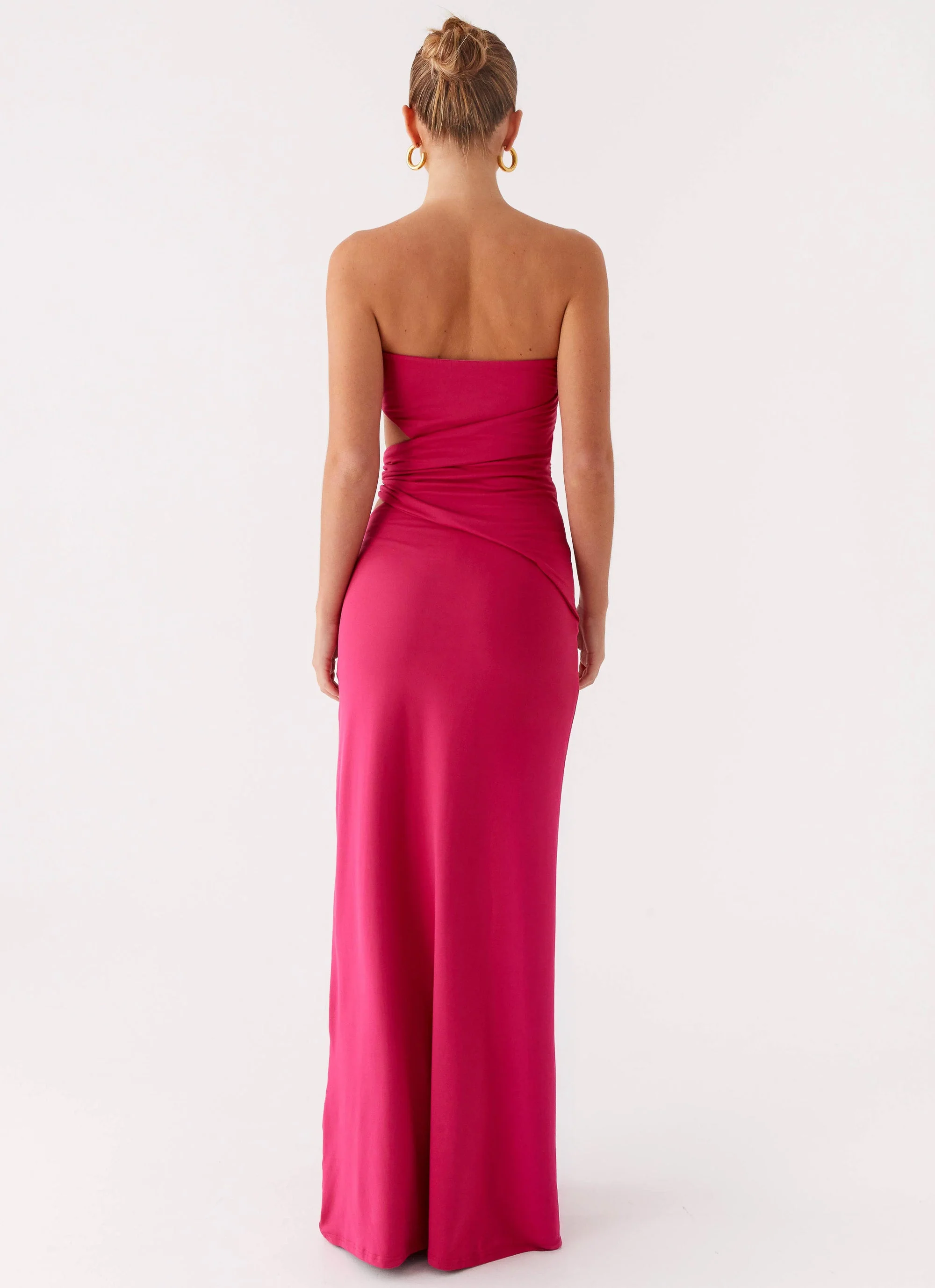 Anetta Maxi Dress - Fuchsia - Image 3
