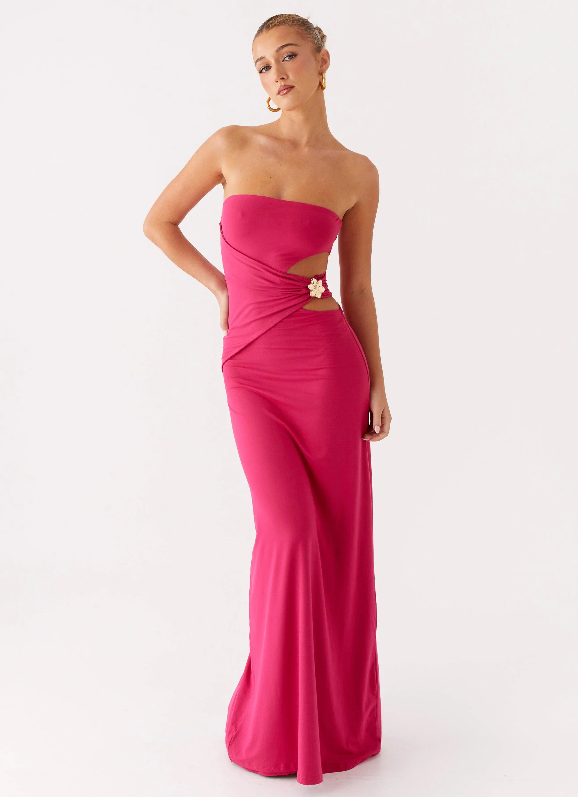 Anetta Maxi Dress - Fuchsia - Image 4