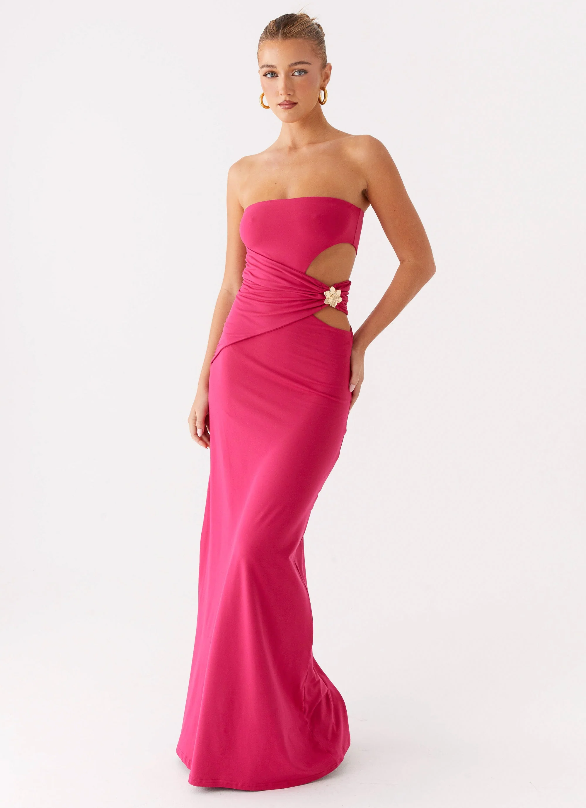 Anetta Maxi Dress - Fuchsia - Image 6