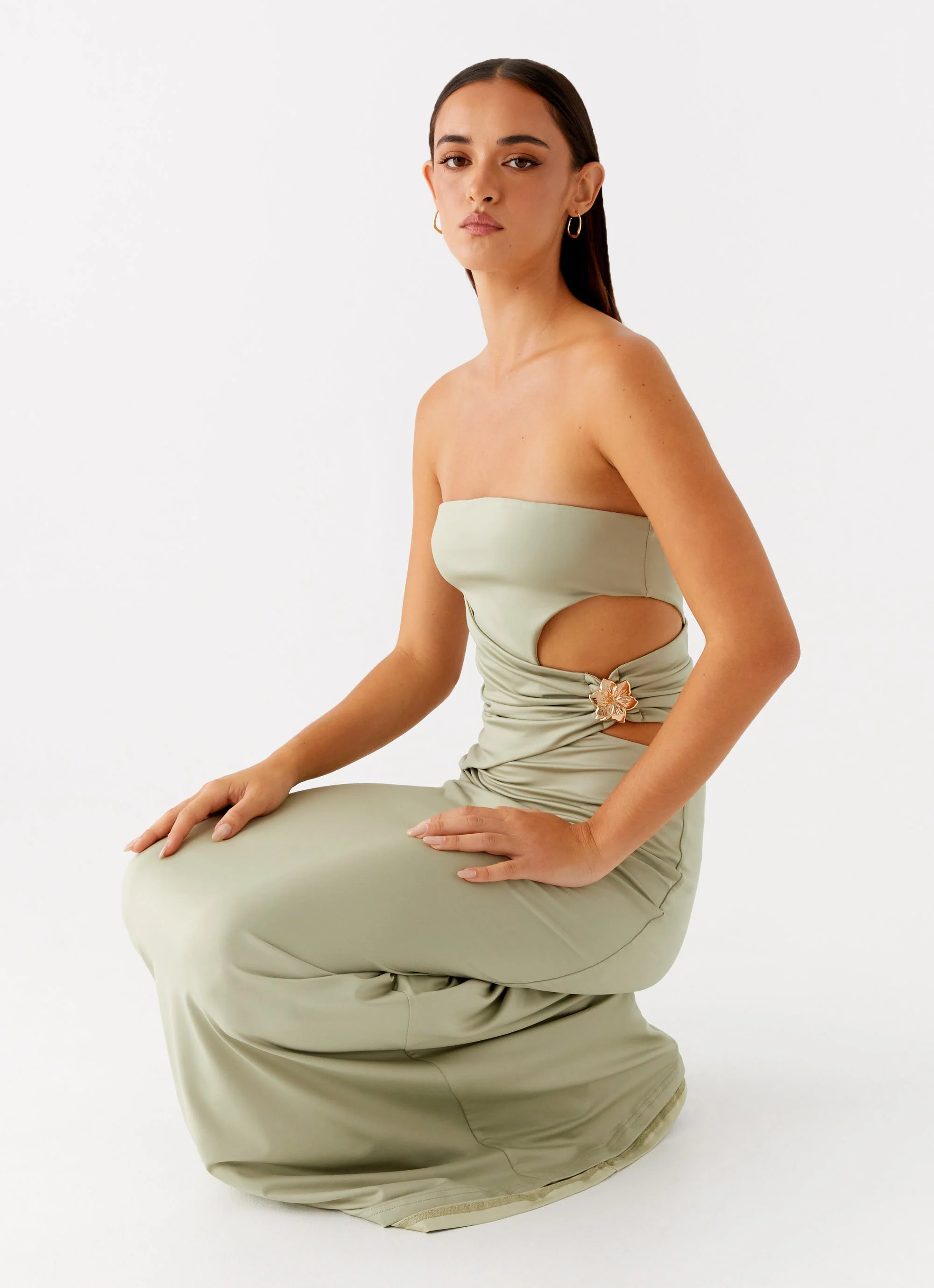 Anetta Maxi Dress - Sage - Image 5