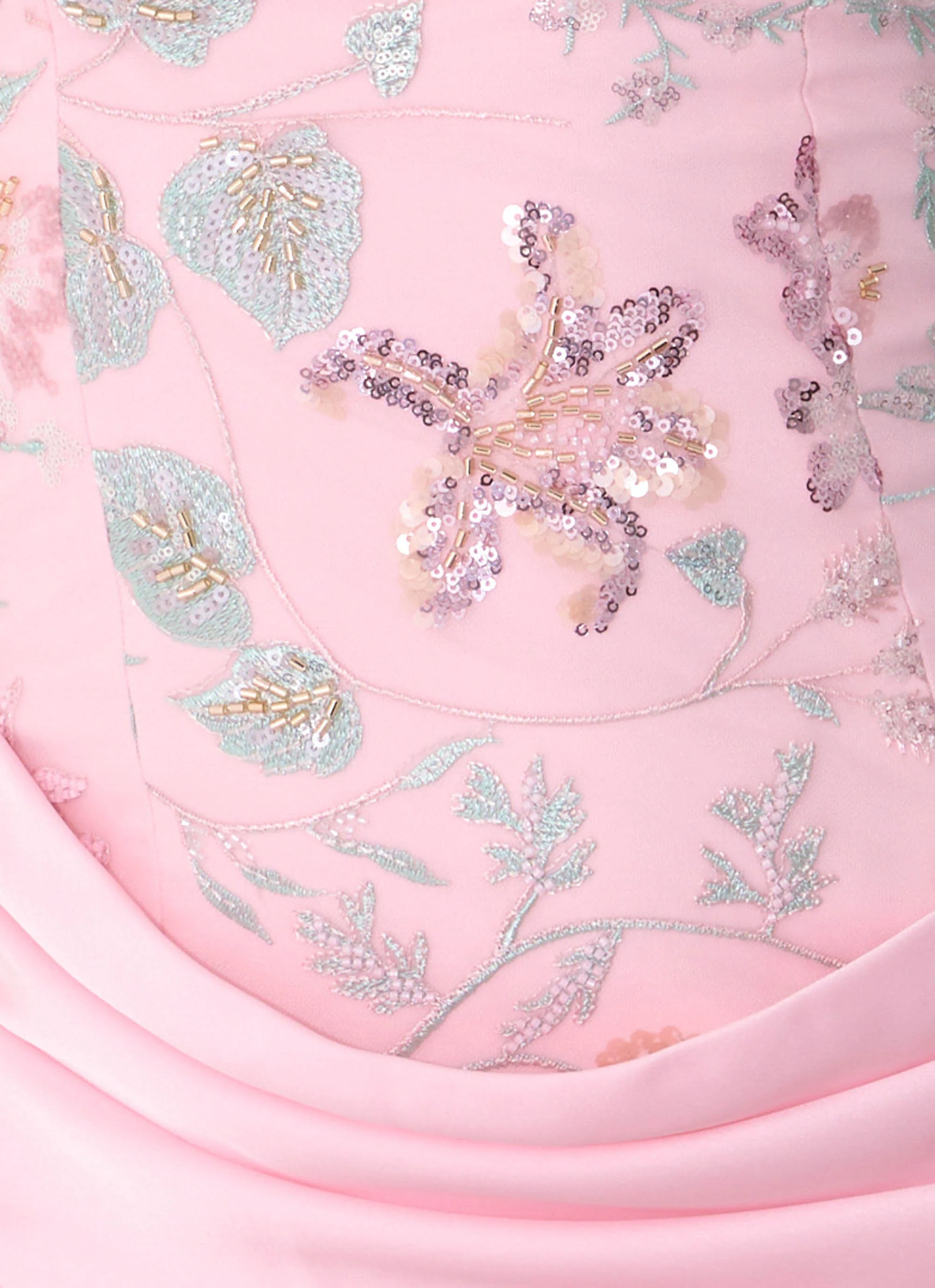 Angelique Beaded Mini Dress - Pink Everbloom - Image 10