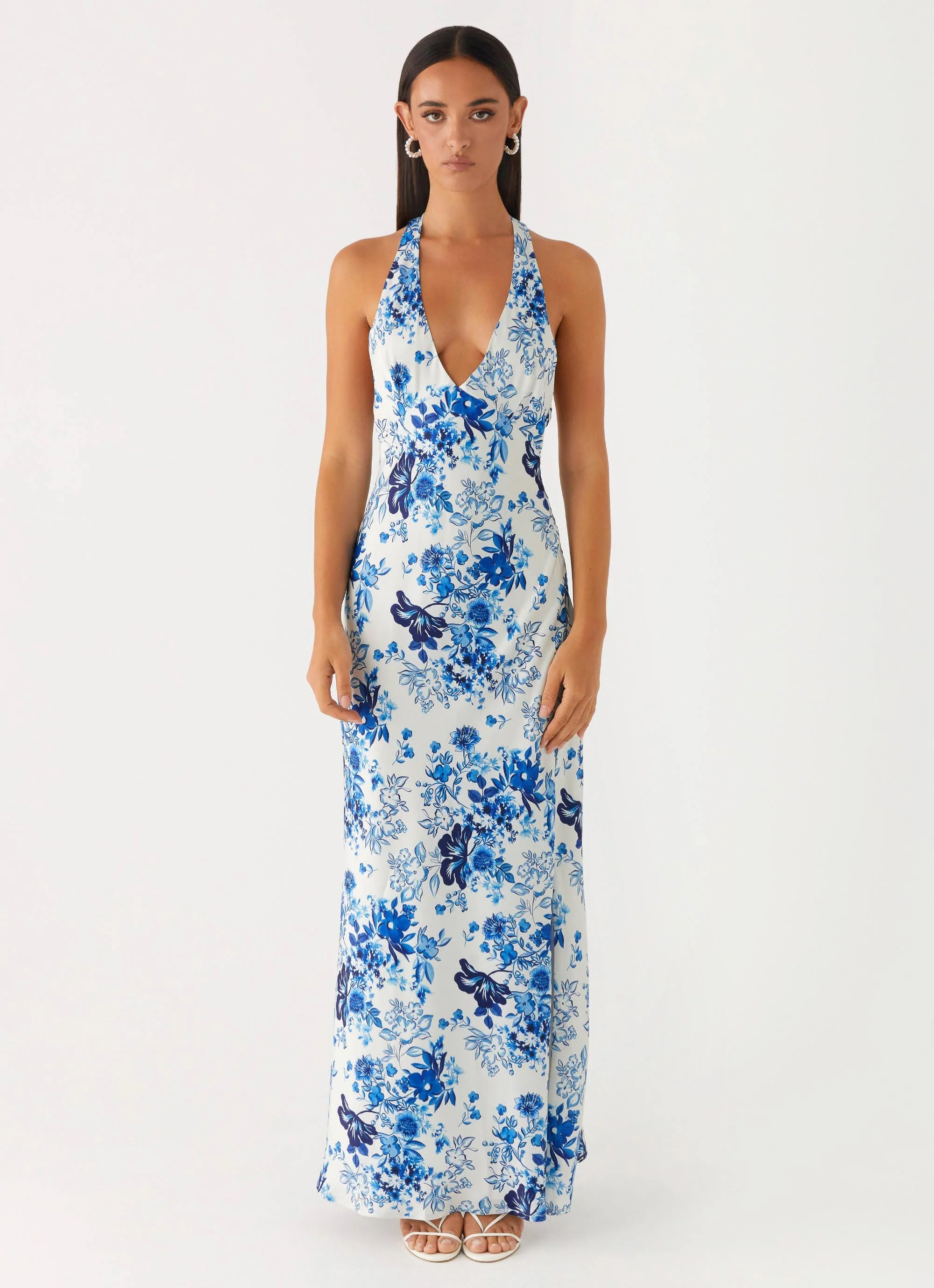 Angie Maxi Dress - Serene Sky Floral - Image 2