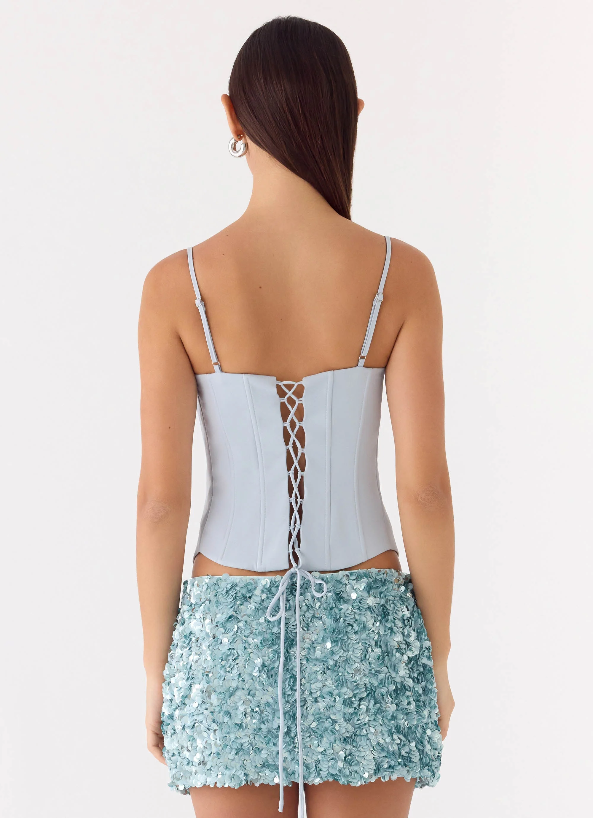 Ania Corset Top - Blue - Image 3