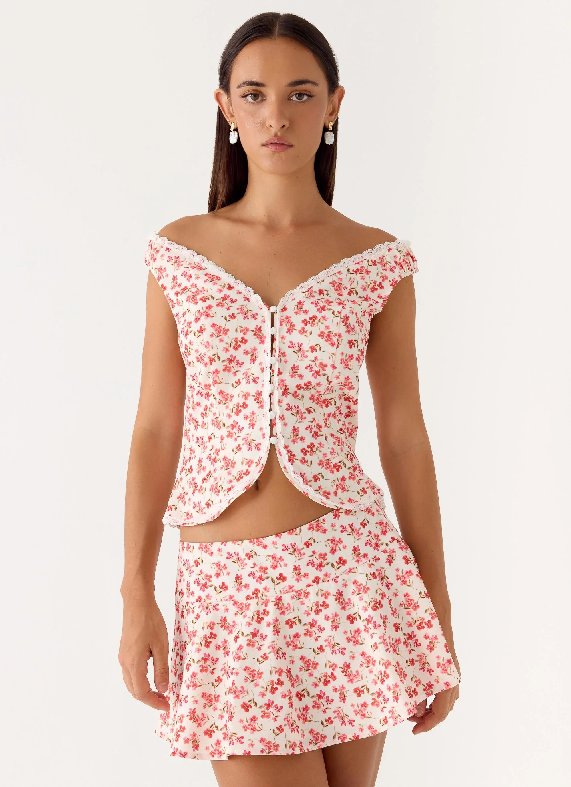 Anja Mini Skirt - Porcelain Rose - Image 6