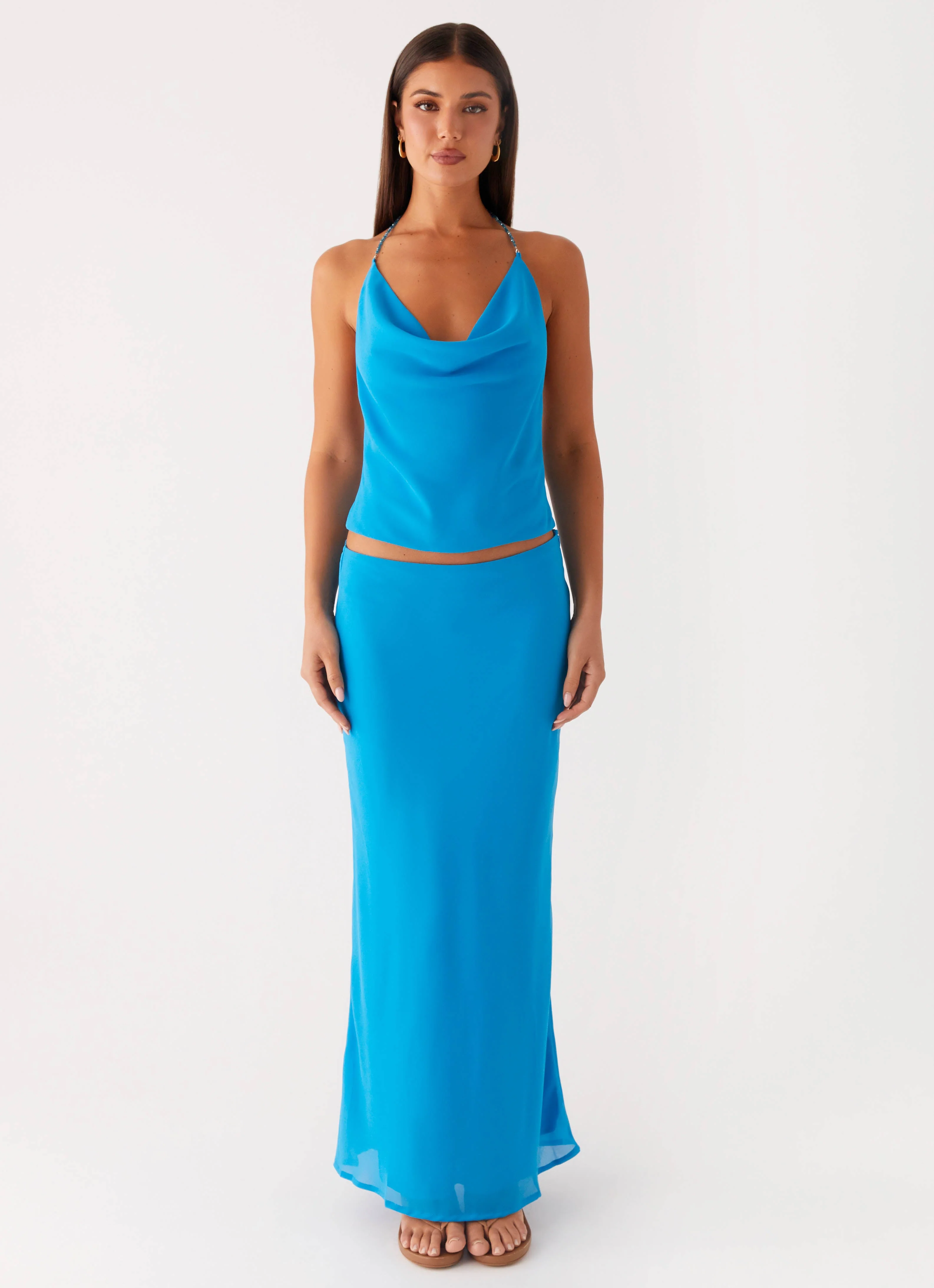 Another Life Halter Top - Turquoise - Image 5