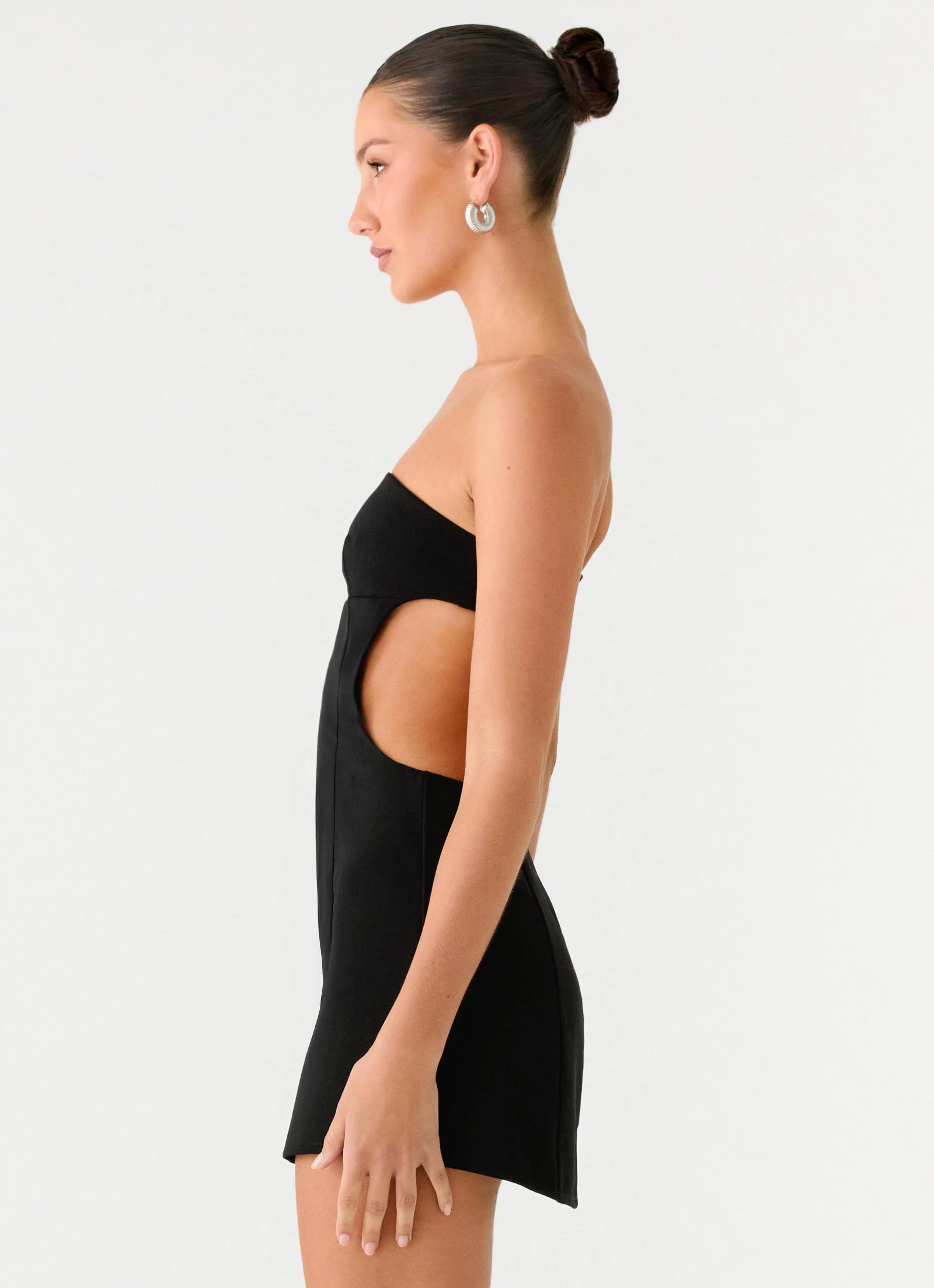 Antalya Strapless Mini Dress - Black - Image 3