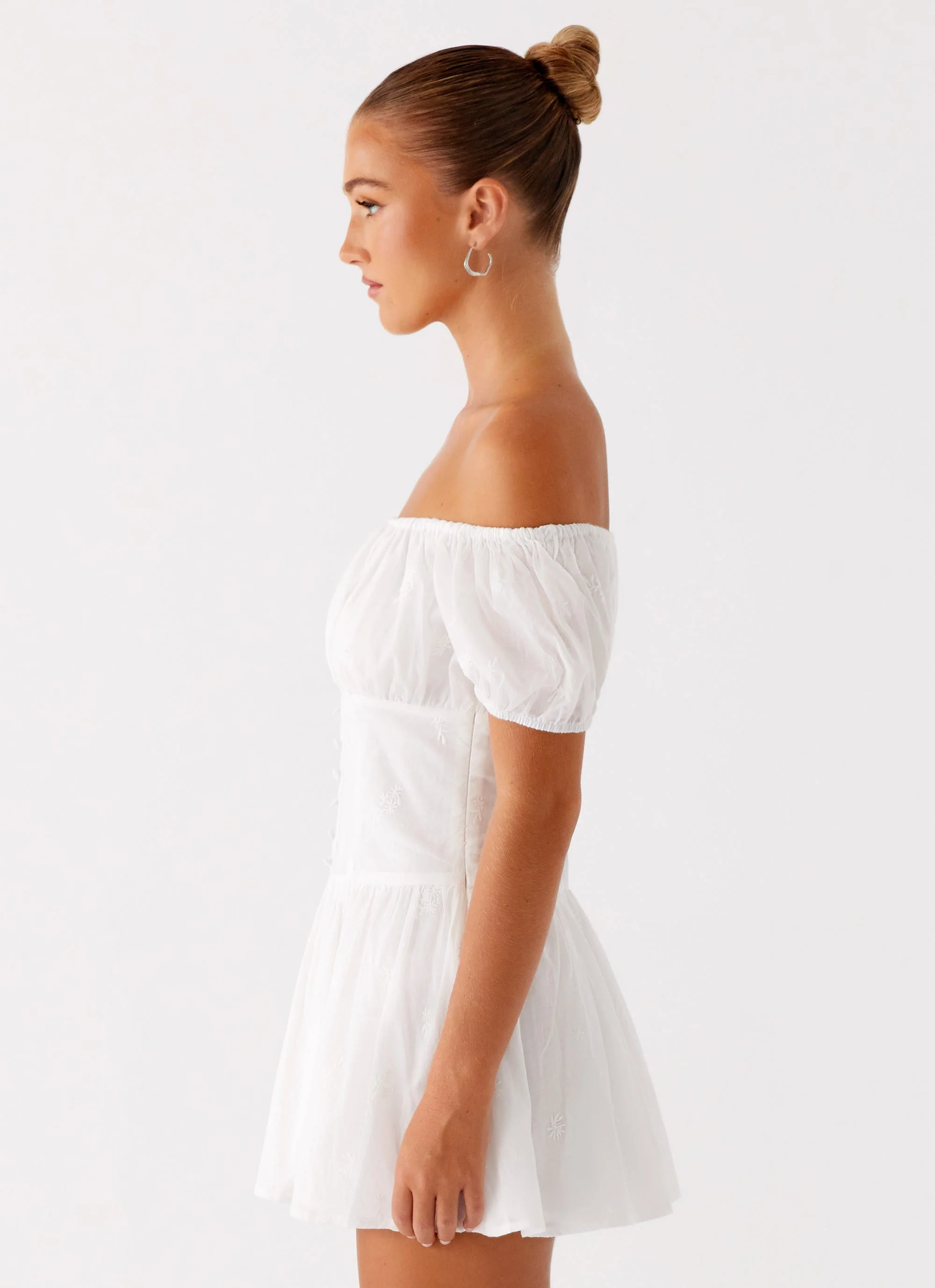 Anthem Cotton Mini Dress - Ivory - Image 3