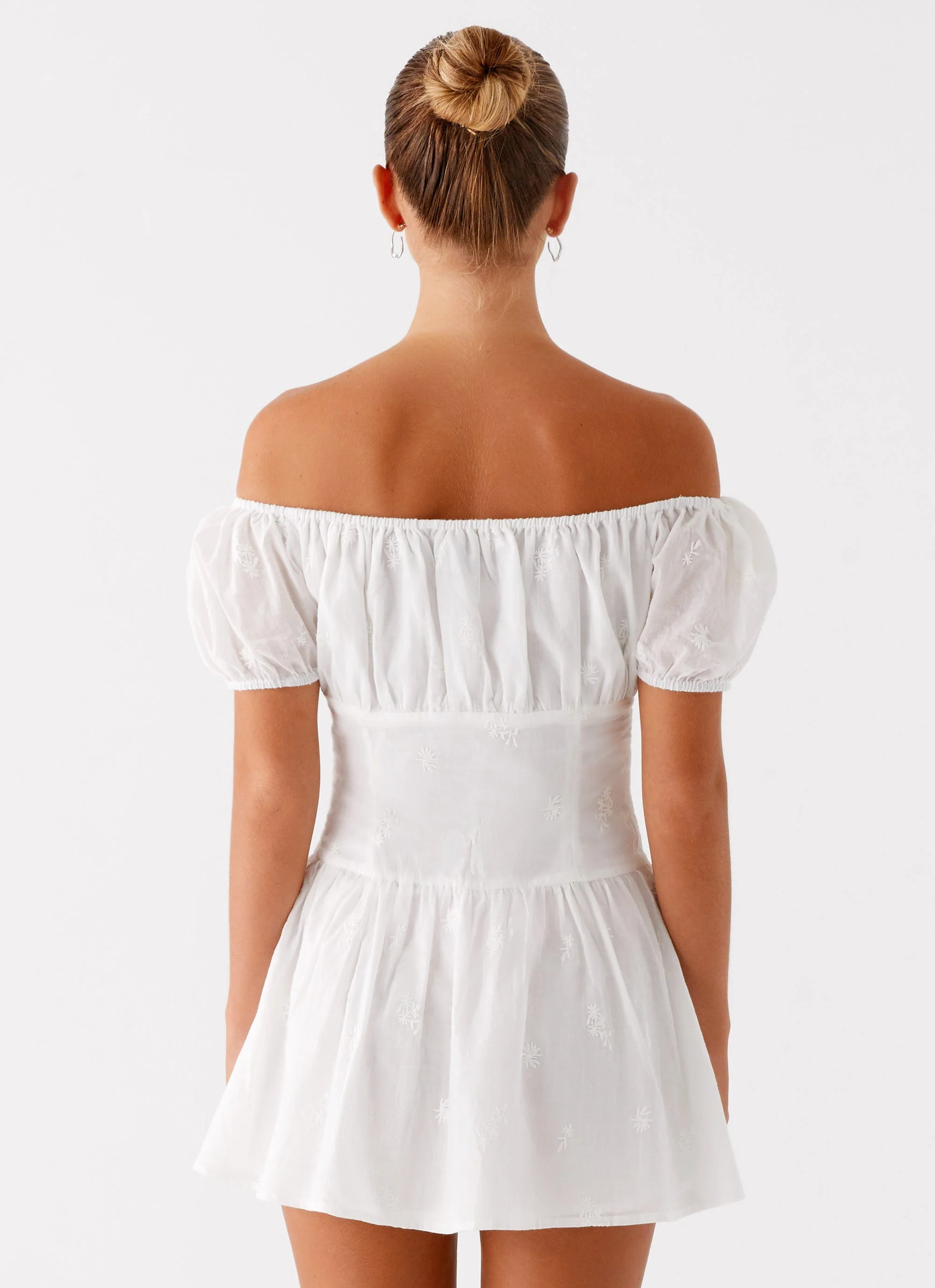 Anthem Cotton Mini Dress - Ivory - Image 4