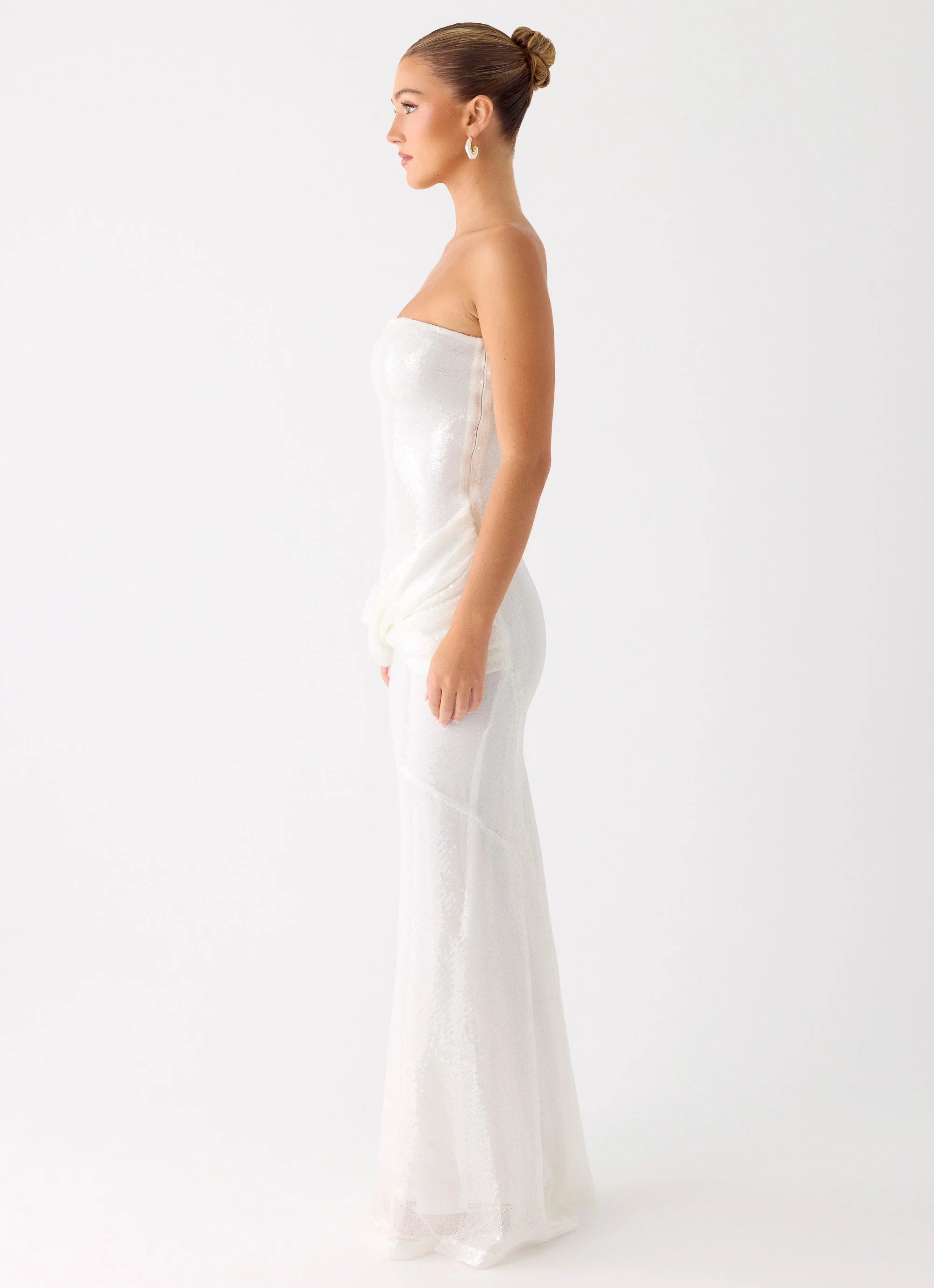 Anticipating Sequin Maxi Dress - White - Image 8