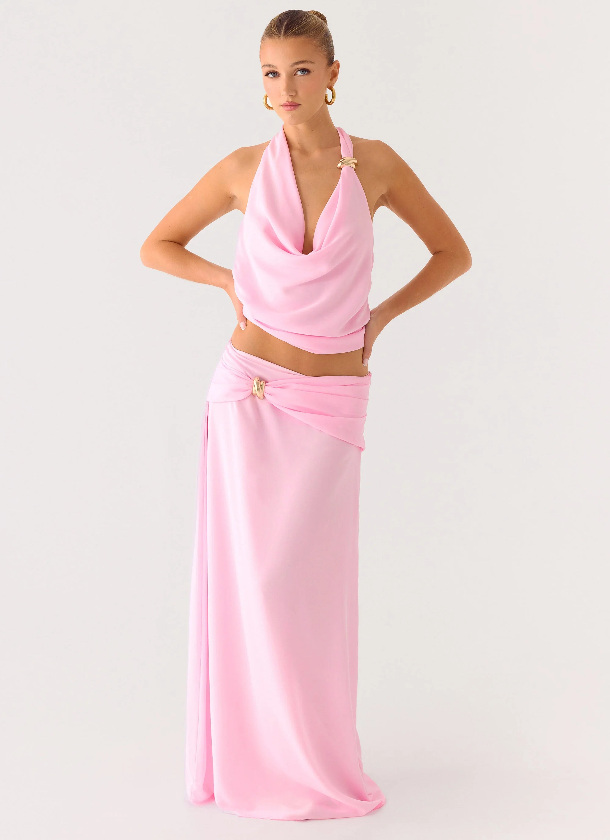 Anuhea Cowl Top - Pink - Image 5