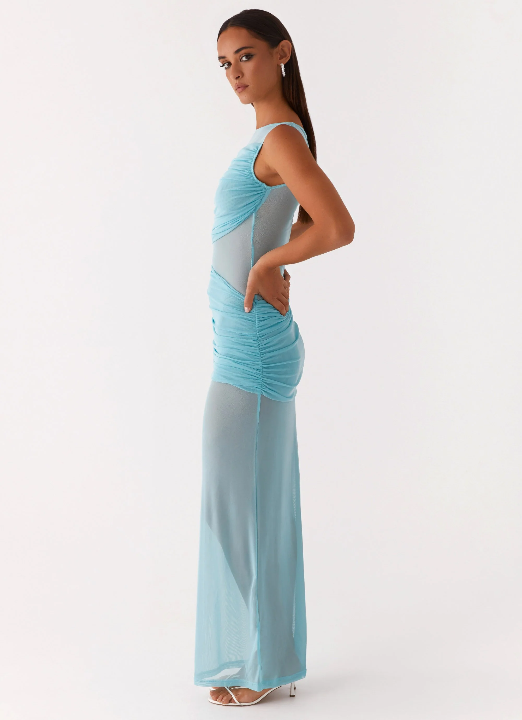 Apollo Maxi Dress - Aqua - Image 5