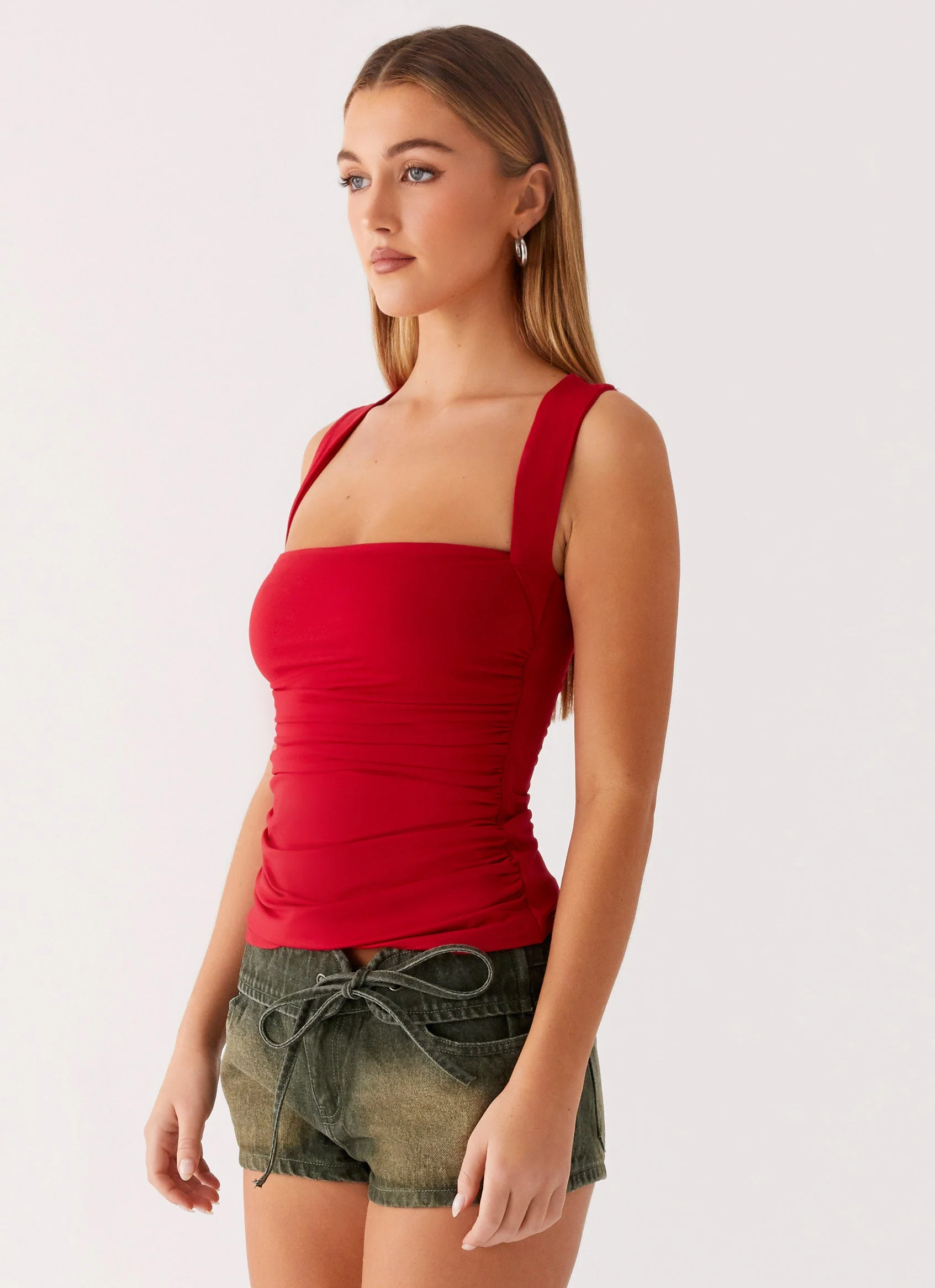 Aria Top - Merlot Red - Image 2