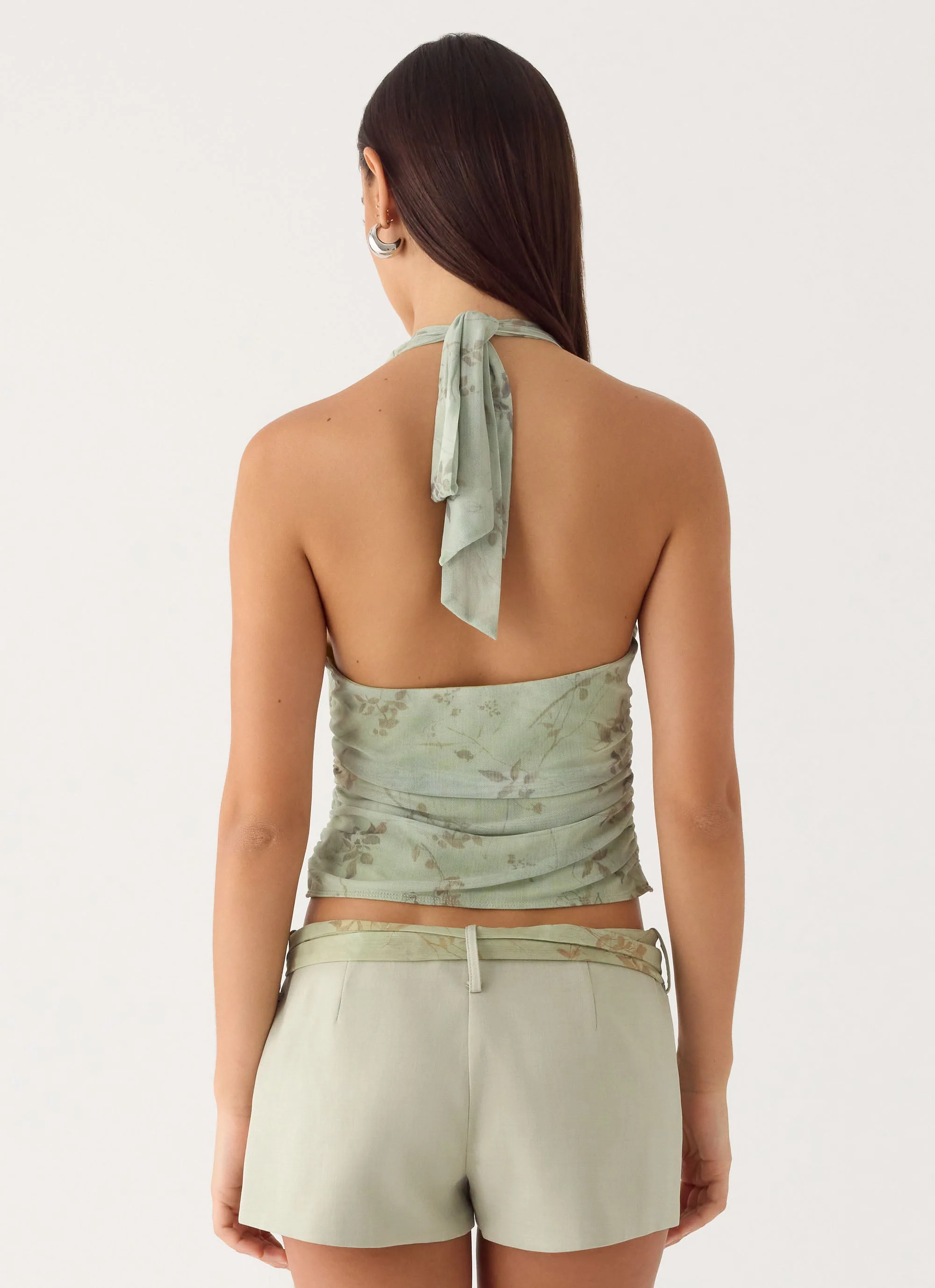 Ariane Sash Shorts - Sage - Image 4