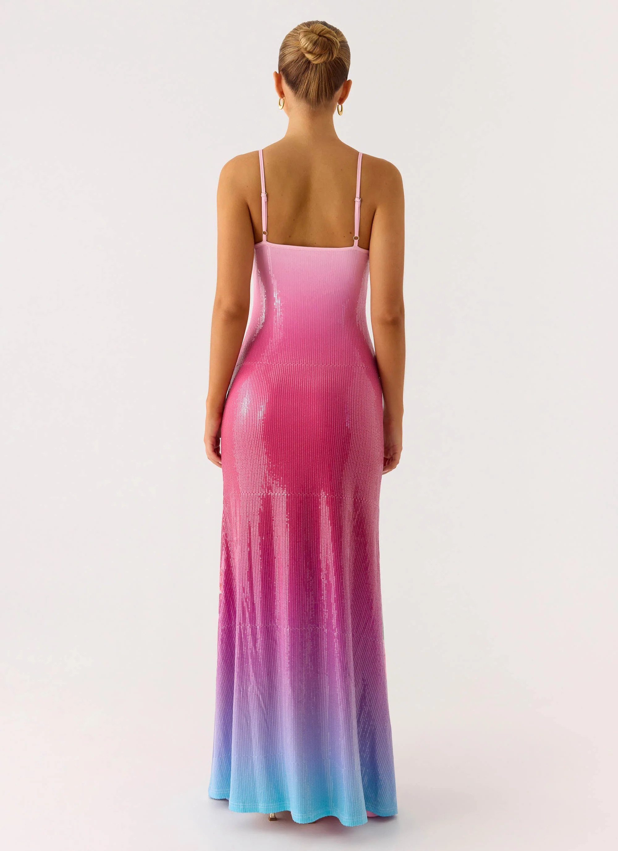 Ariaz Sequin Maxi Dress - Ombre Reef - Image 3