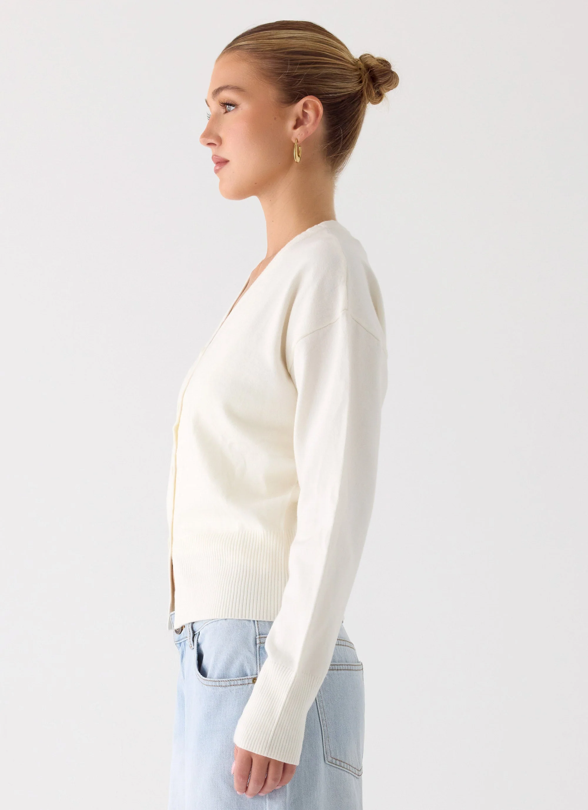 Arthur Knit Cardigan - Ivory - Image 3