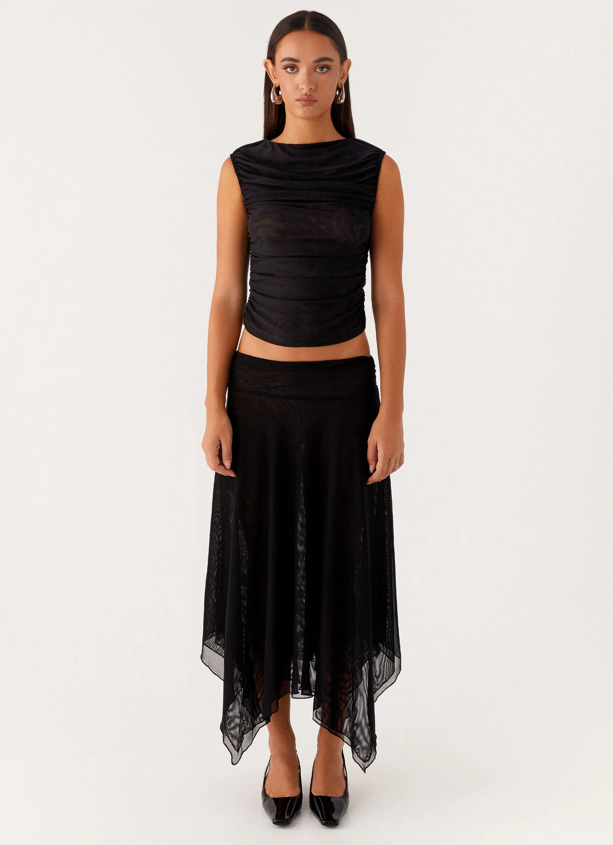 Arwen Midi Skirt - Black - Image 2