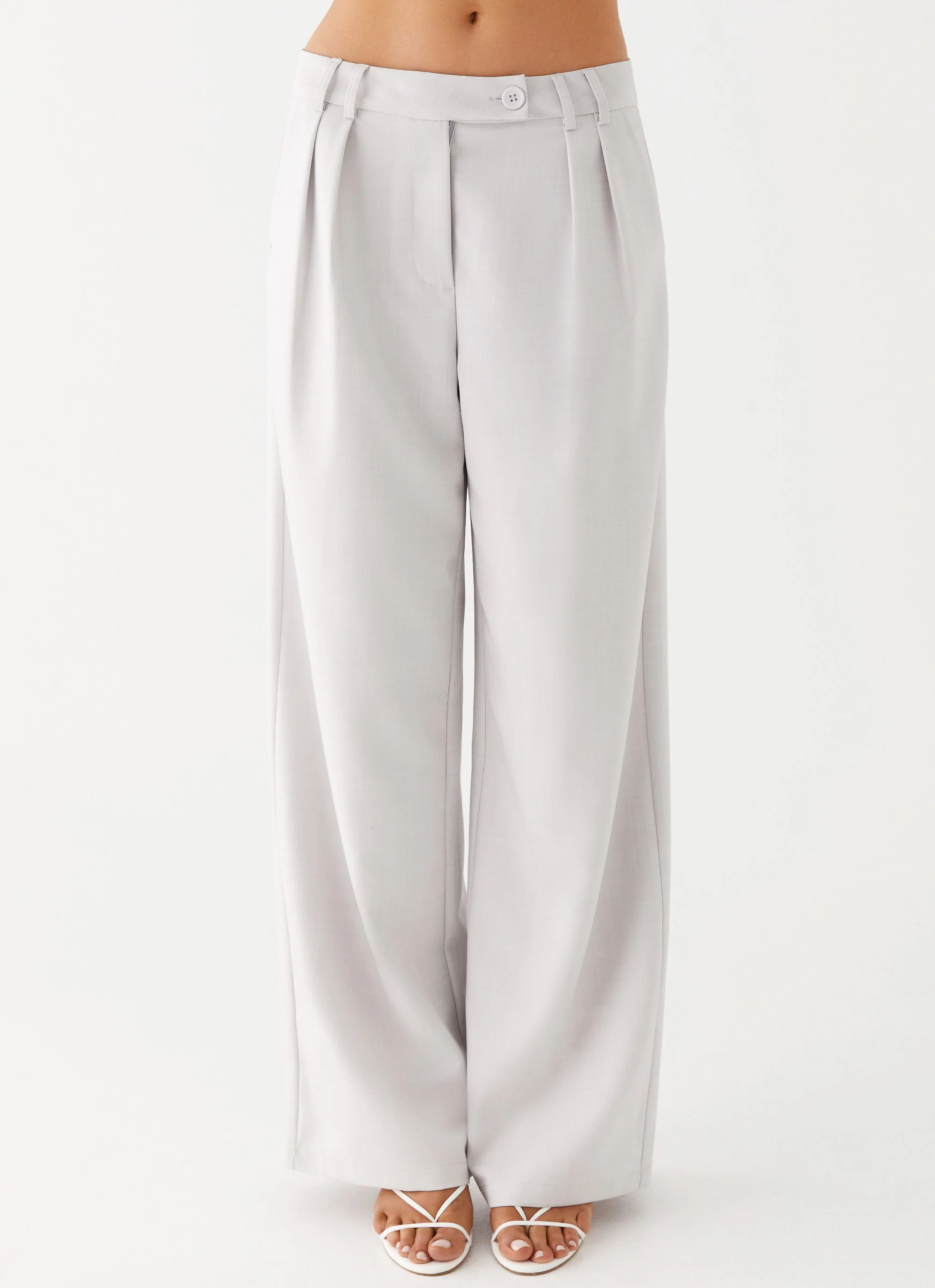 Asha Low Rise Pants - Ivory - Image 5