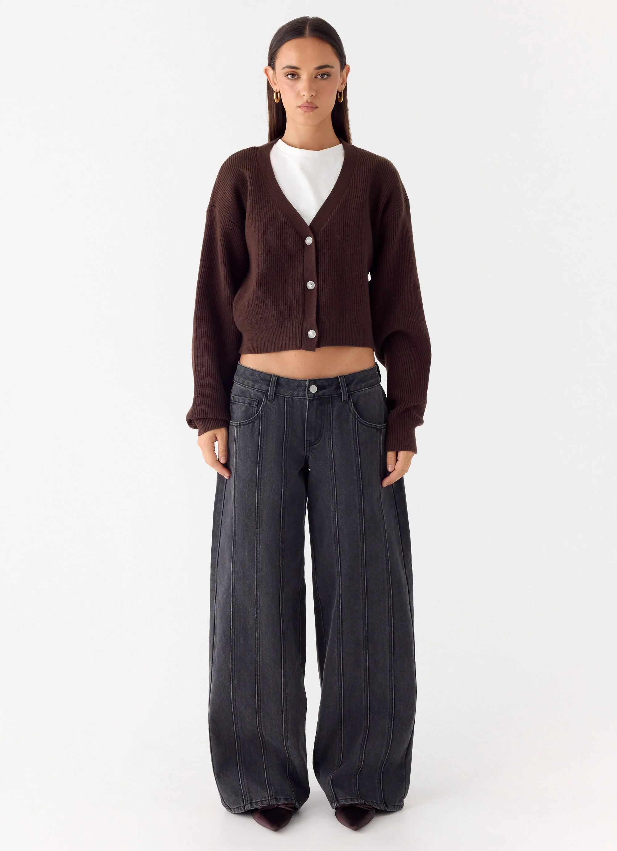 Ashby Knit Sweater - Chocolate - Image 2