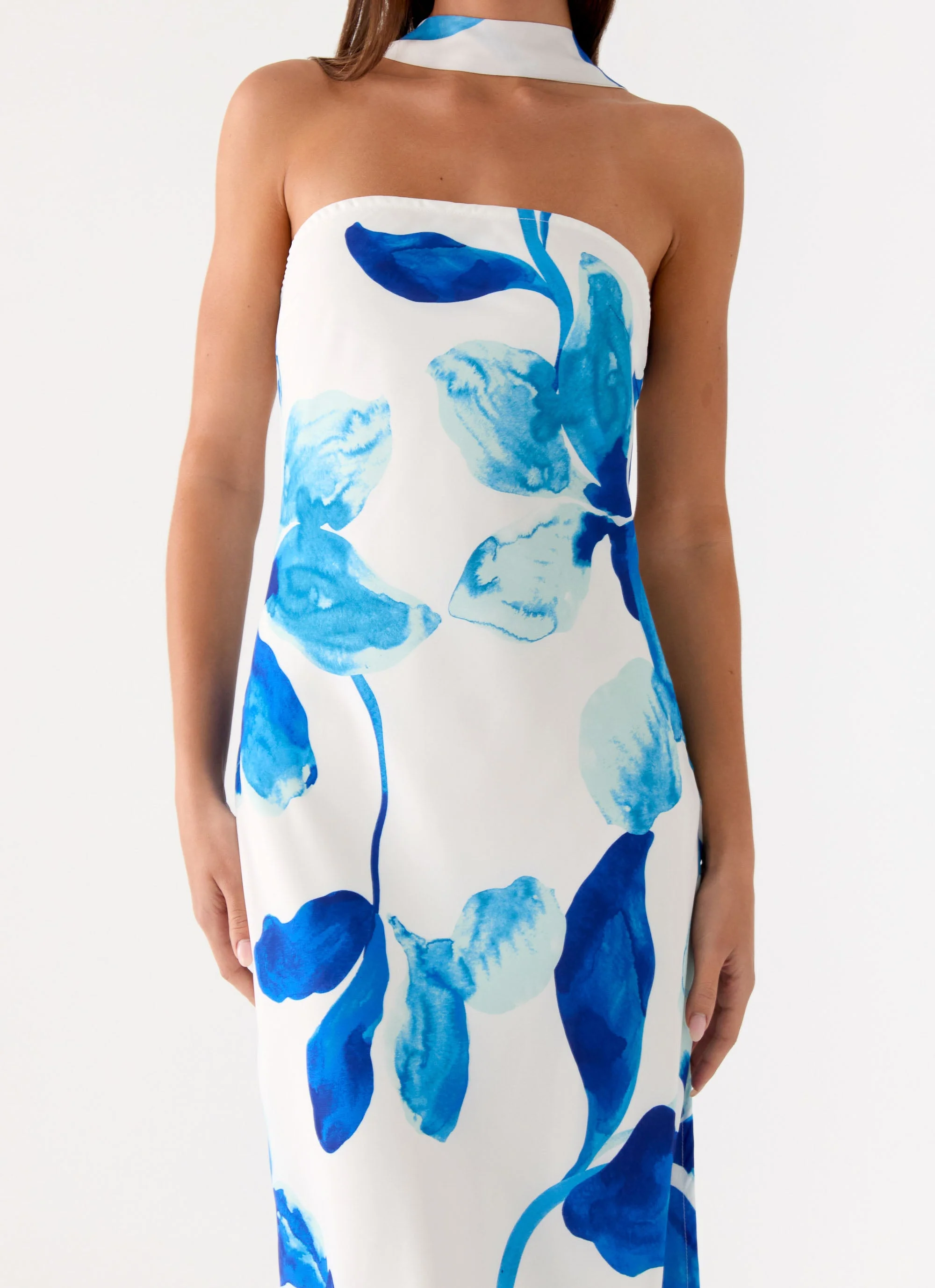 Ashelle Chiffon Maxi Dress - Cerulean Bloom - Image 5