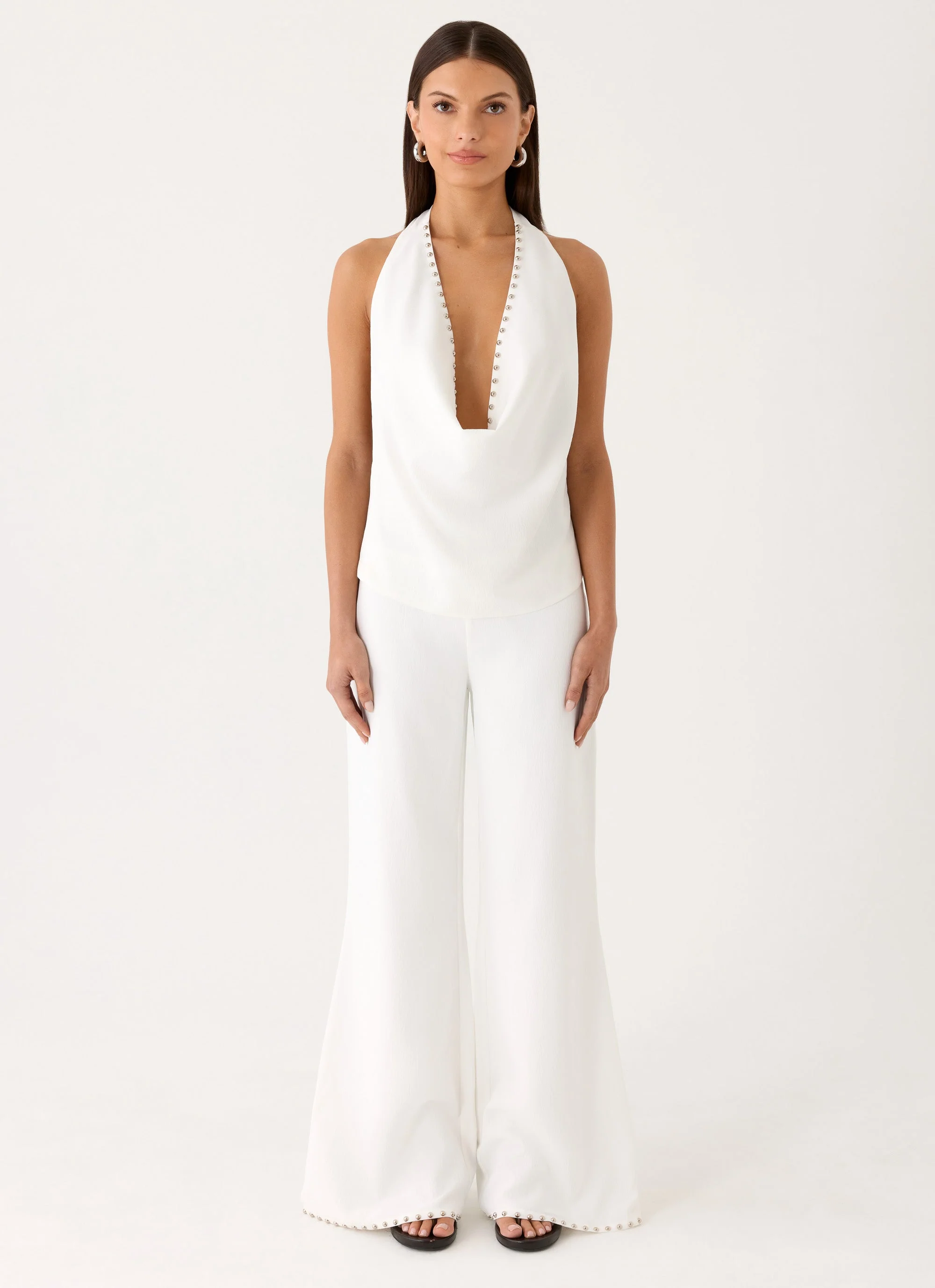 Ashika Studded Pants - White - Image 10