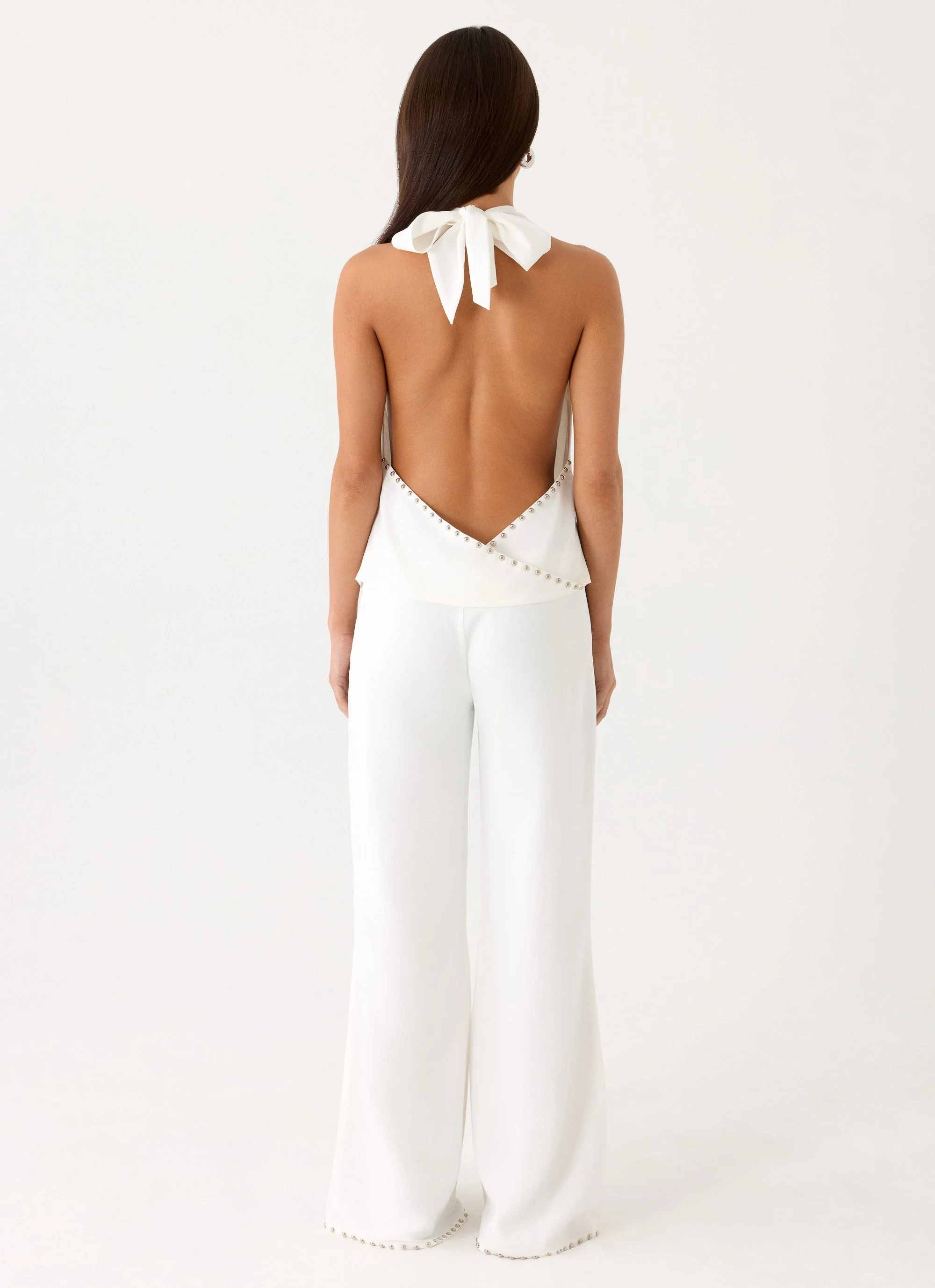 Ashika Studded Pants - White - Image 7