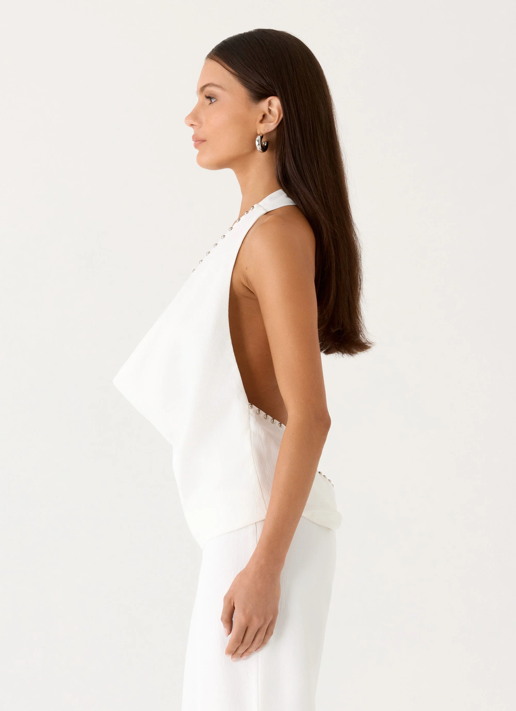 Ashika Studded Top - White - Image 7