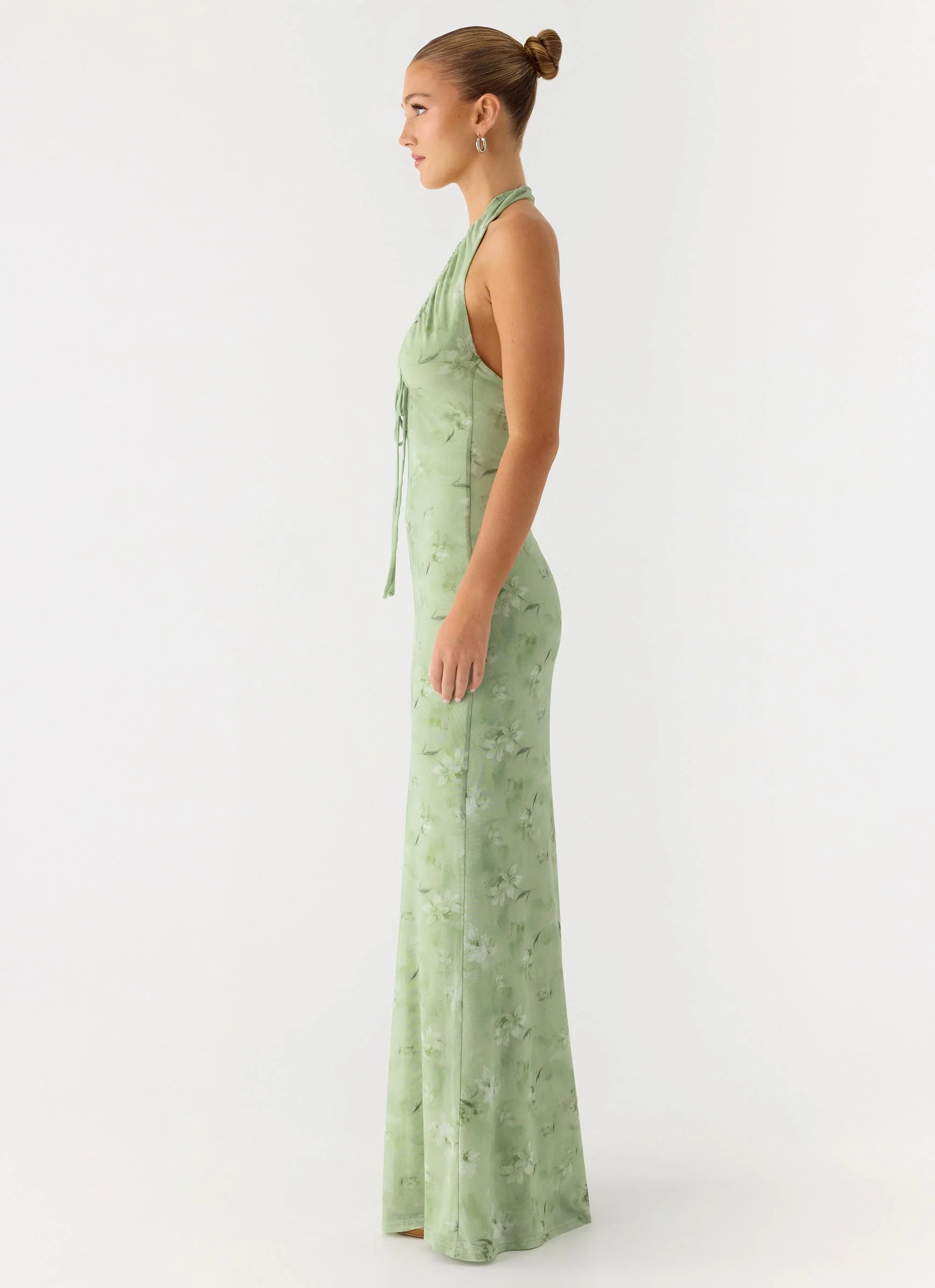 Ask You Twice Maxi Dress - Blurred Lime - Image 3