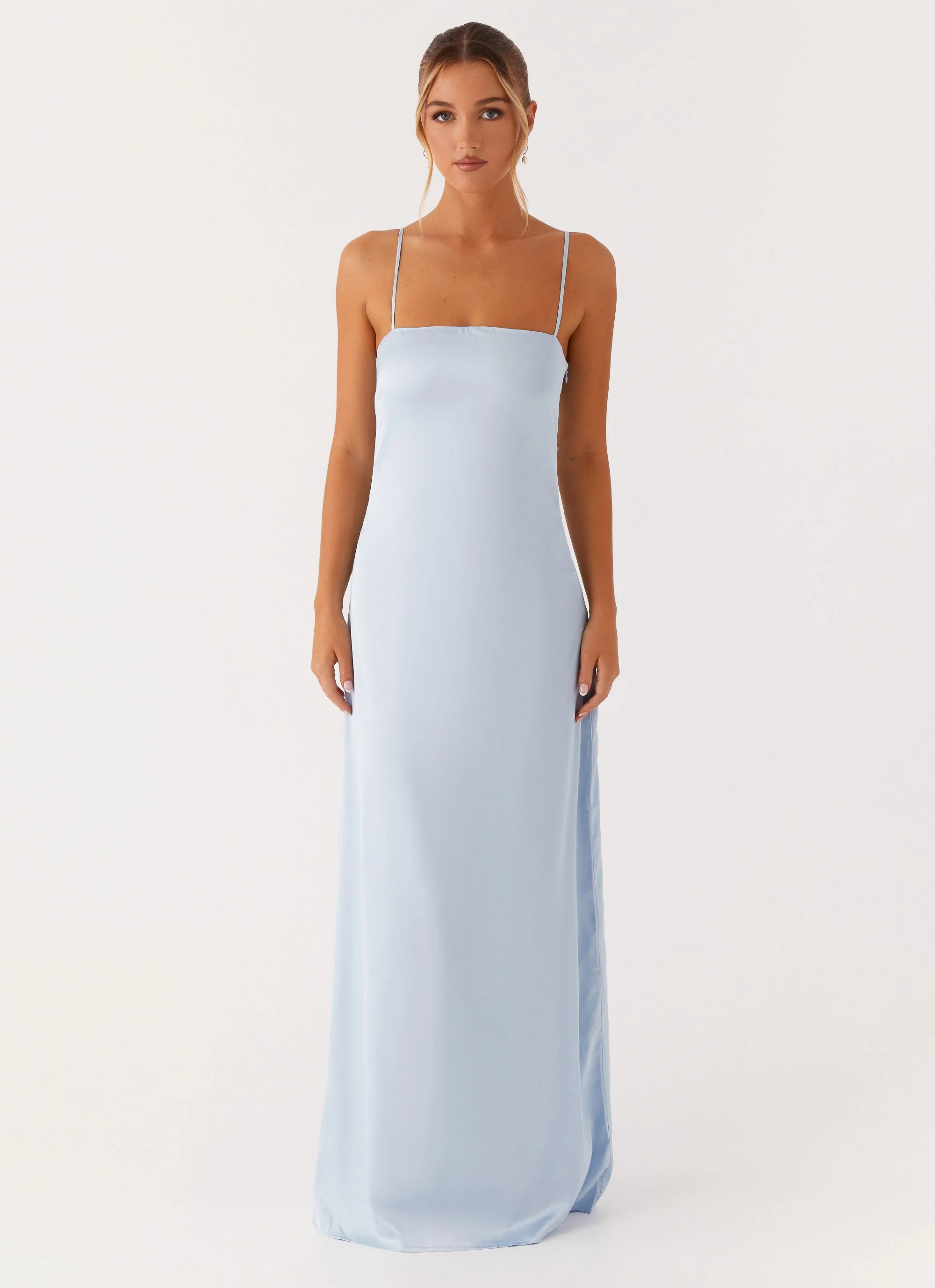 Aster Bloom Maxi Dress - Blue - Image 2