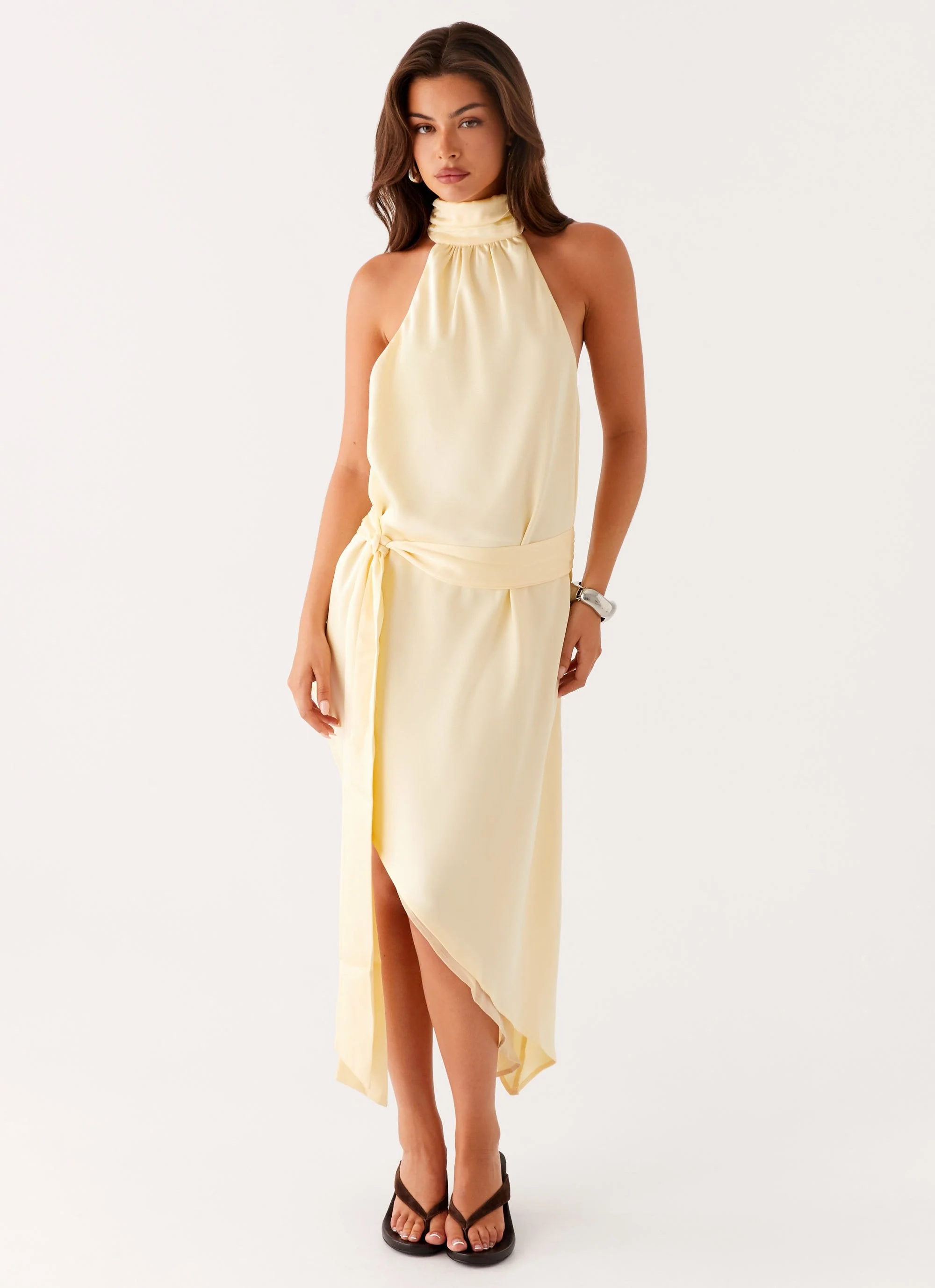 Atlantic Midi Dress - Yellow - Image 2